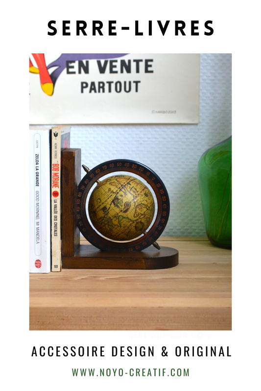 Noyo-creatif.com le serre-livres un accessoire déco design et original