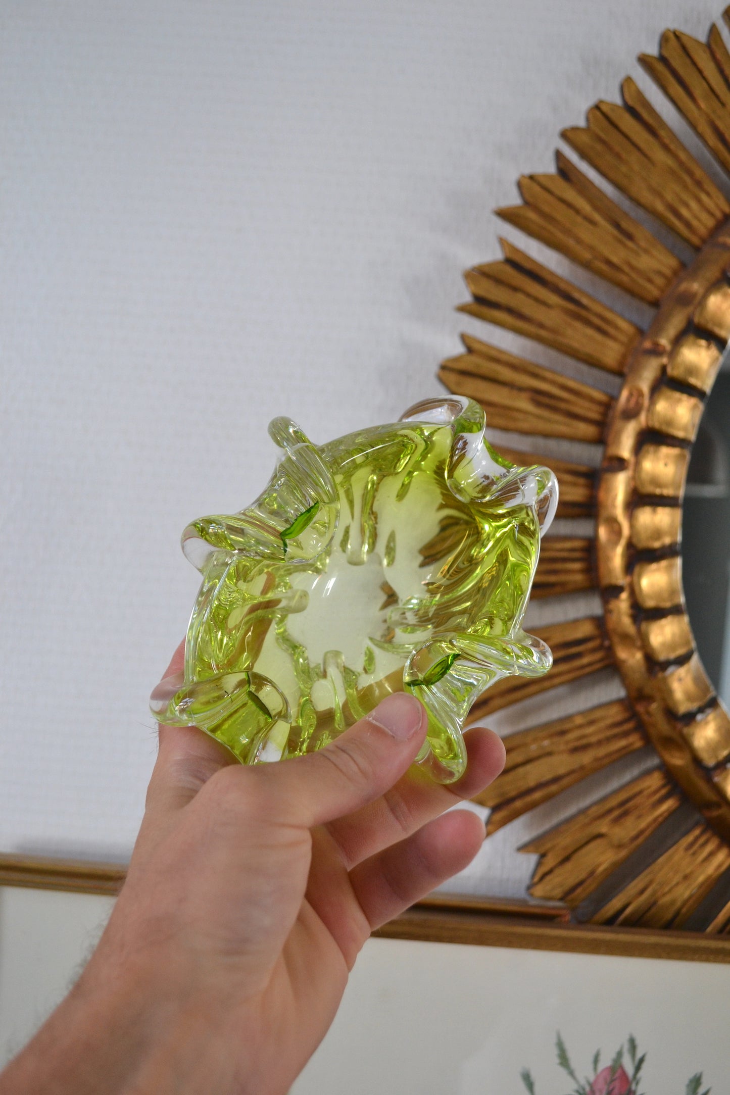 Cendrier en verre de Murano