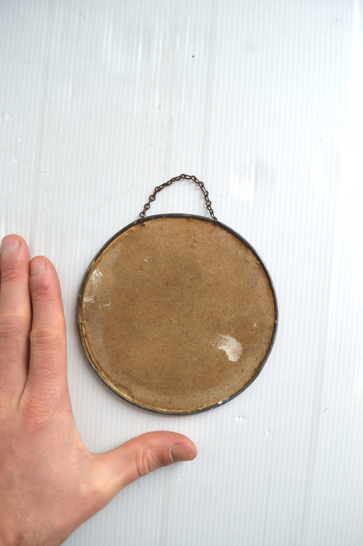 Cadre Vierge au cœur flamboyant