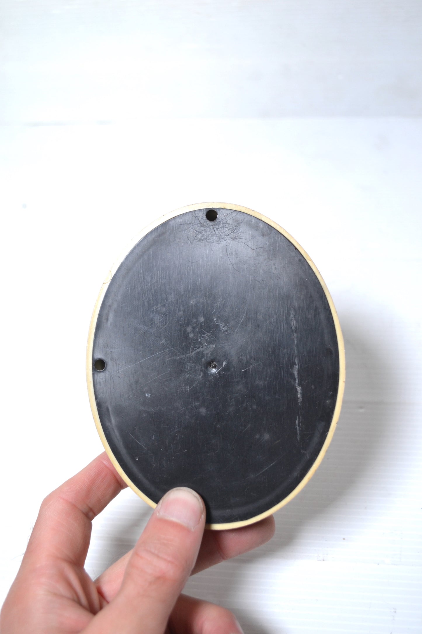 Cadre oval doré