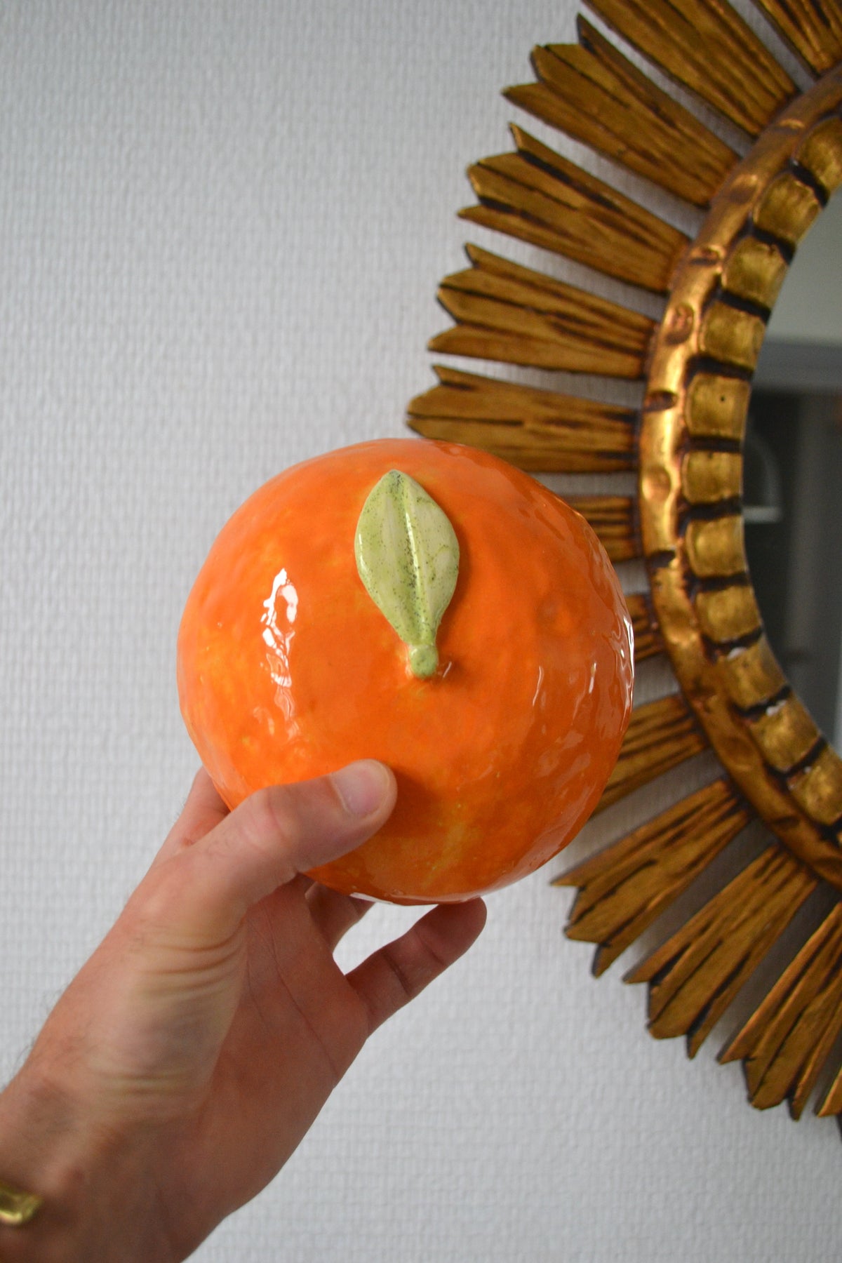 Cendrier Orange en céramique