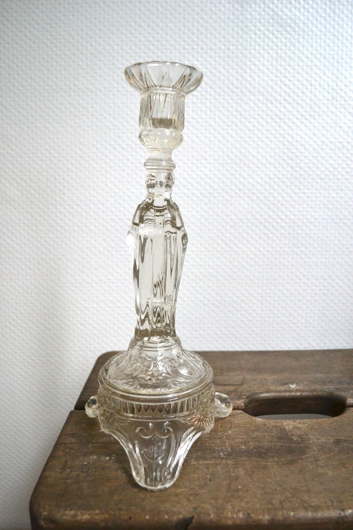 Bougeoir en verre