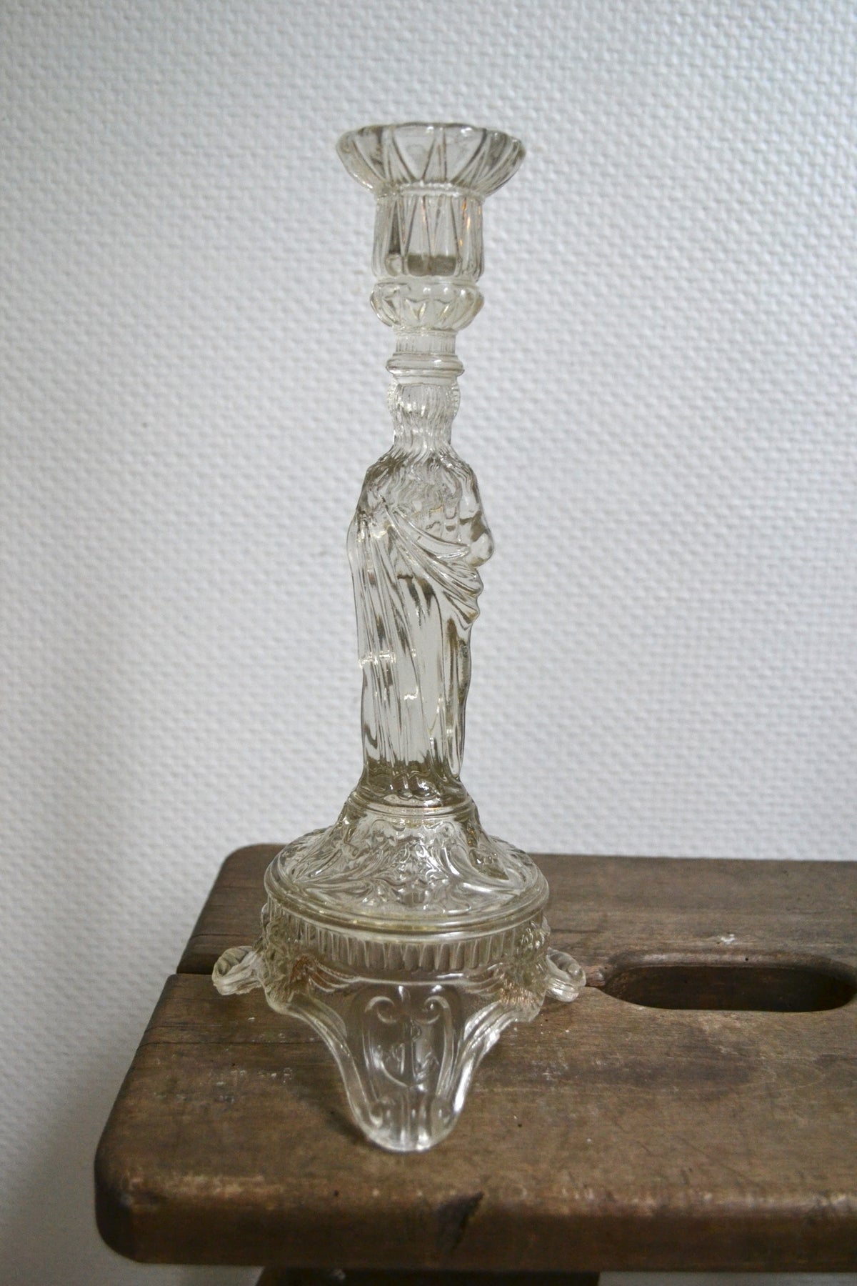 Bougeoir en verre