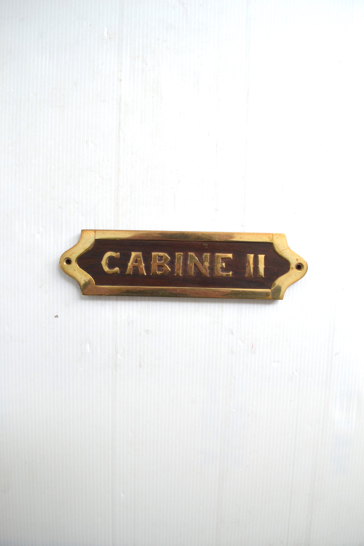 Plaque Cabine II