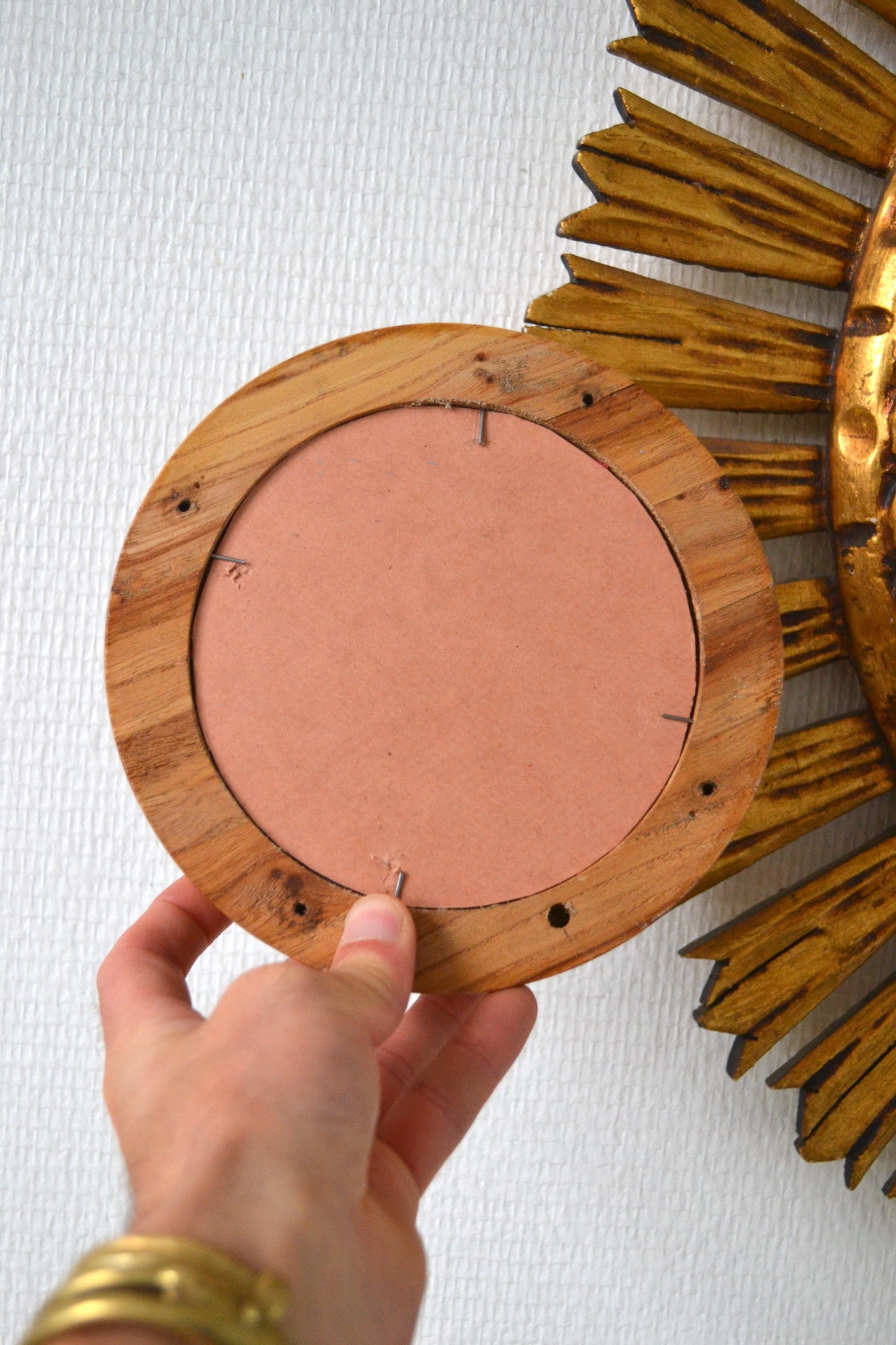 Miroir en bois