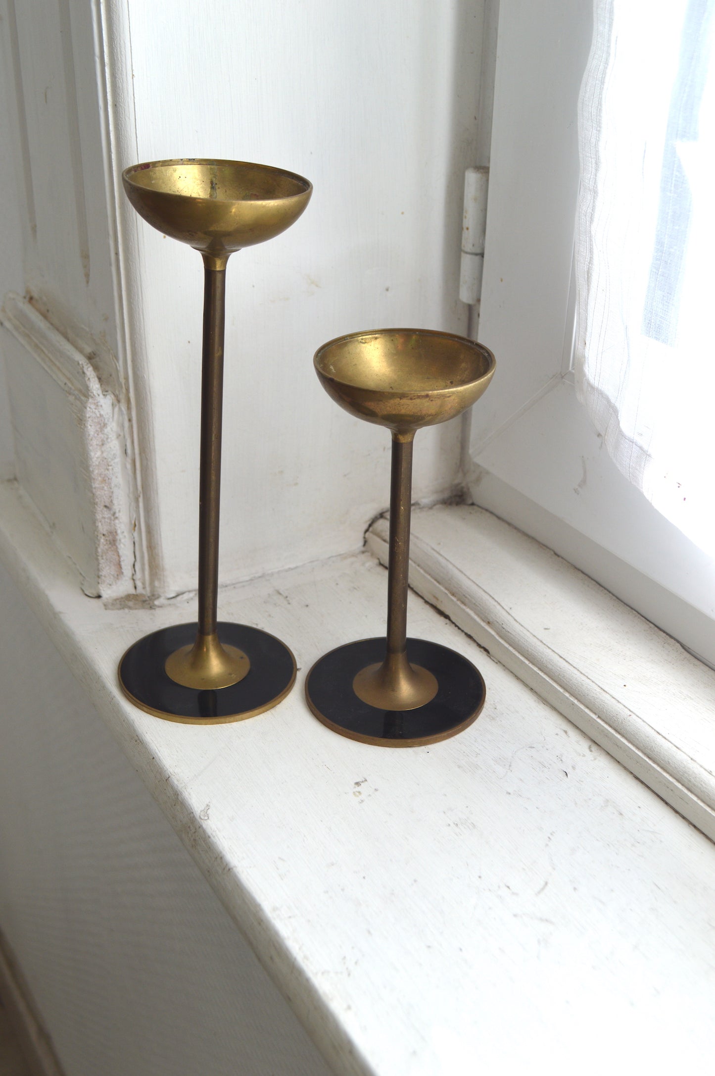 Bougeoirs en laiton