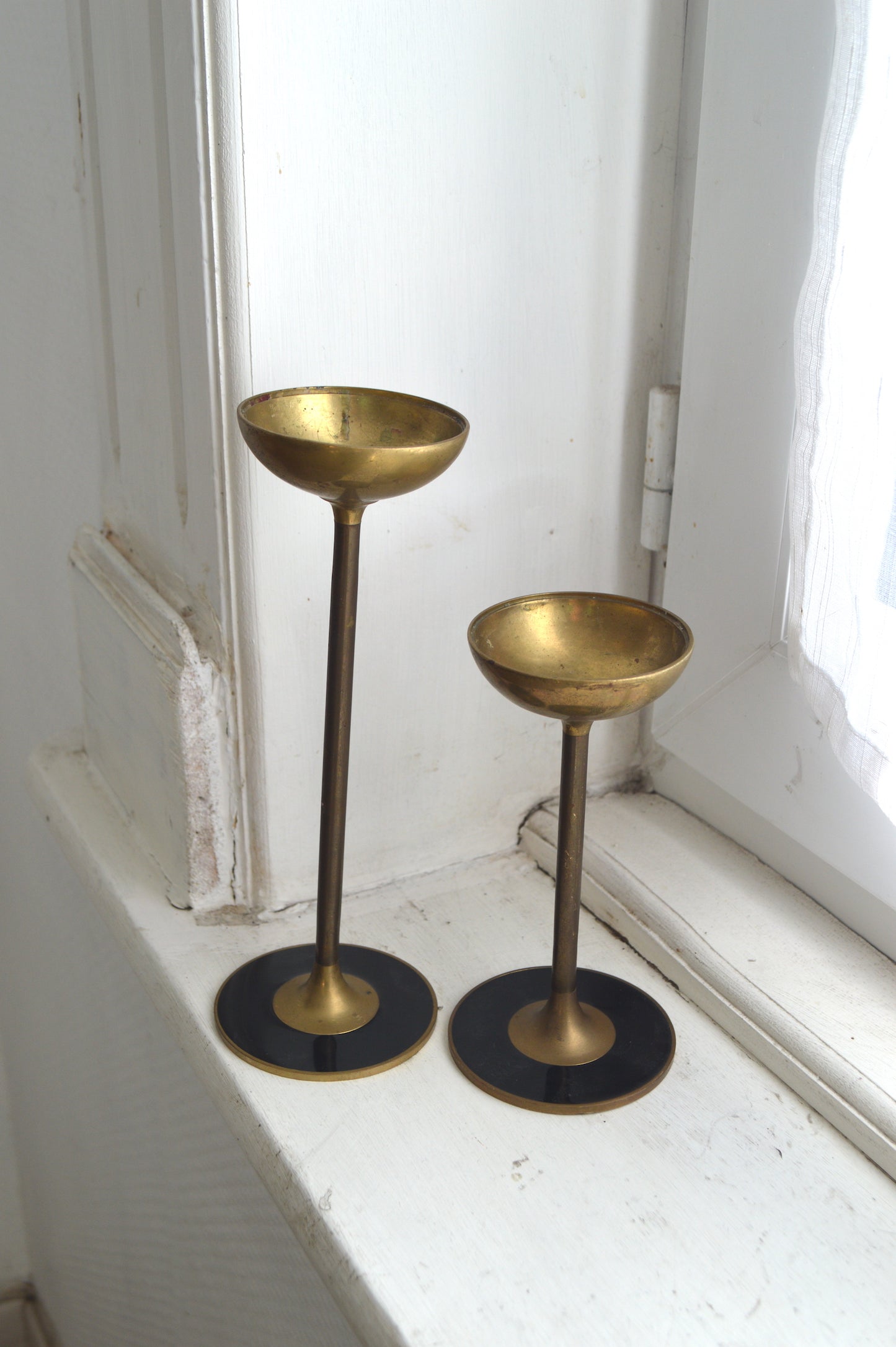 Bougeoirs en laiton