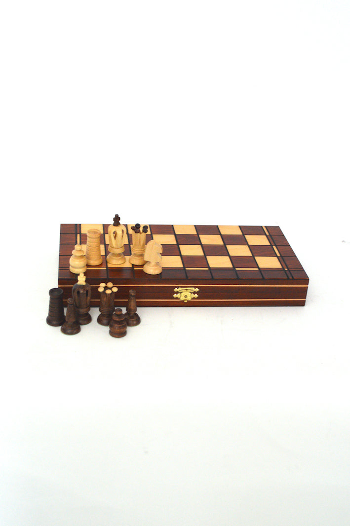 boite echecs en bois