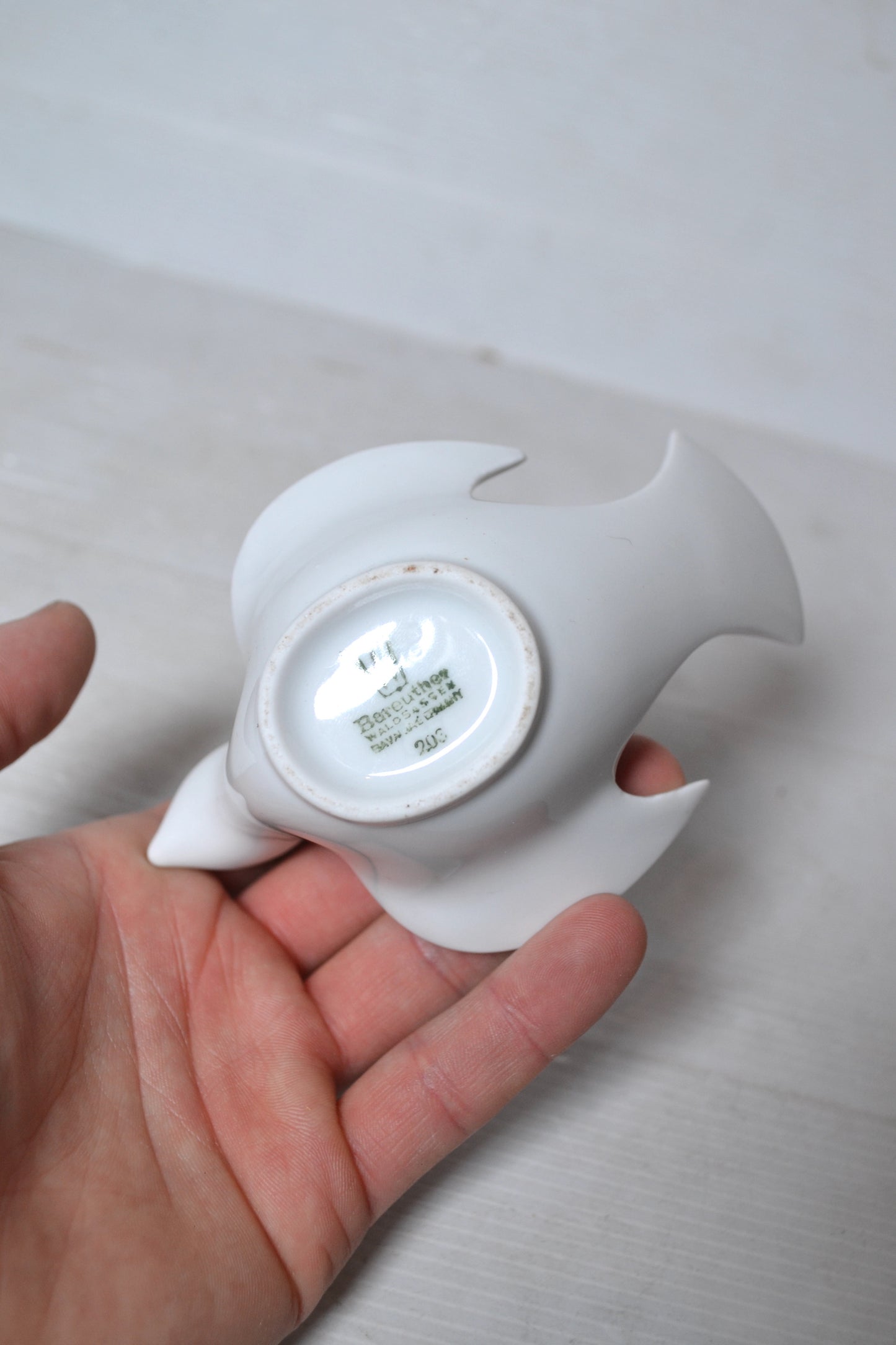 Bougeoir vintage en porcelaine