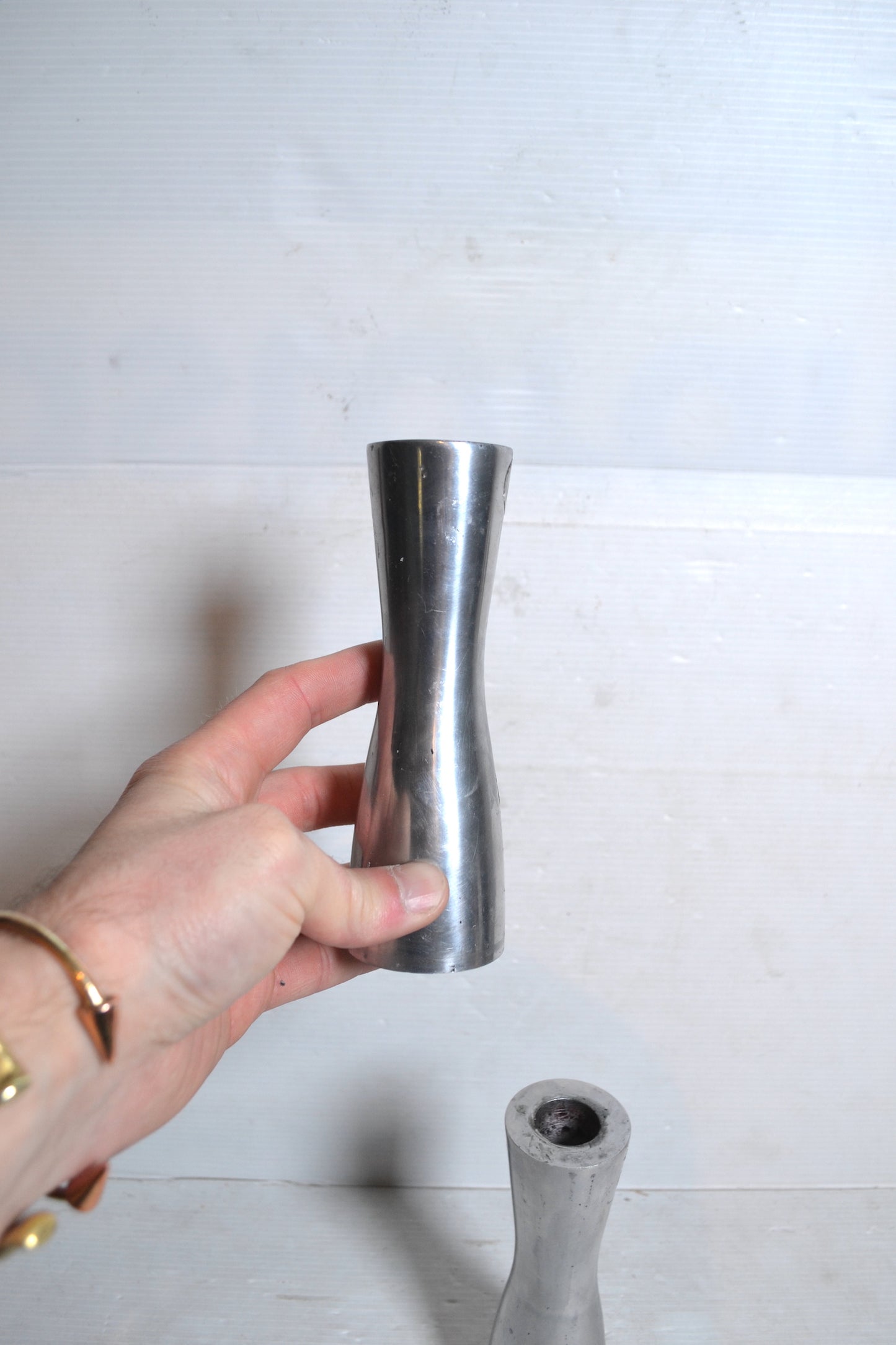 Bougeoirs en aluminium