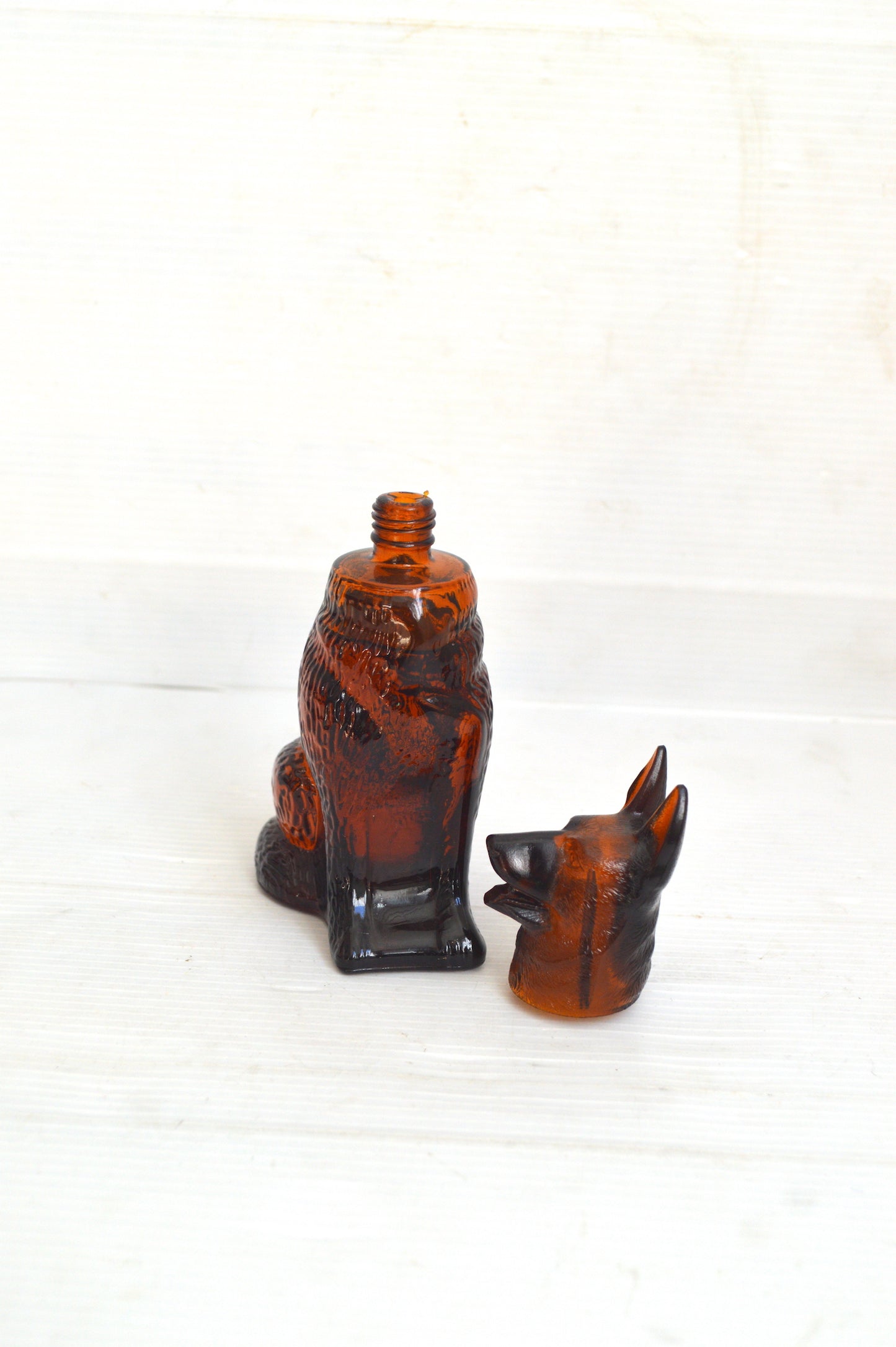 Flacon chien en verre