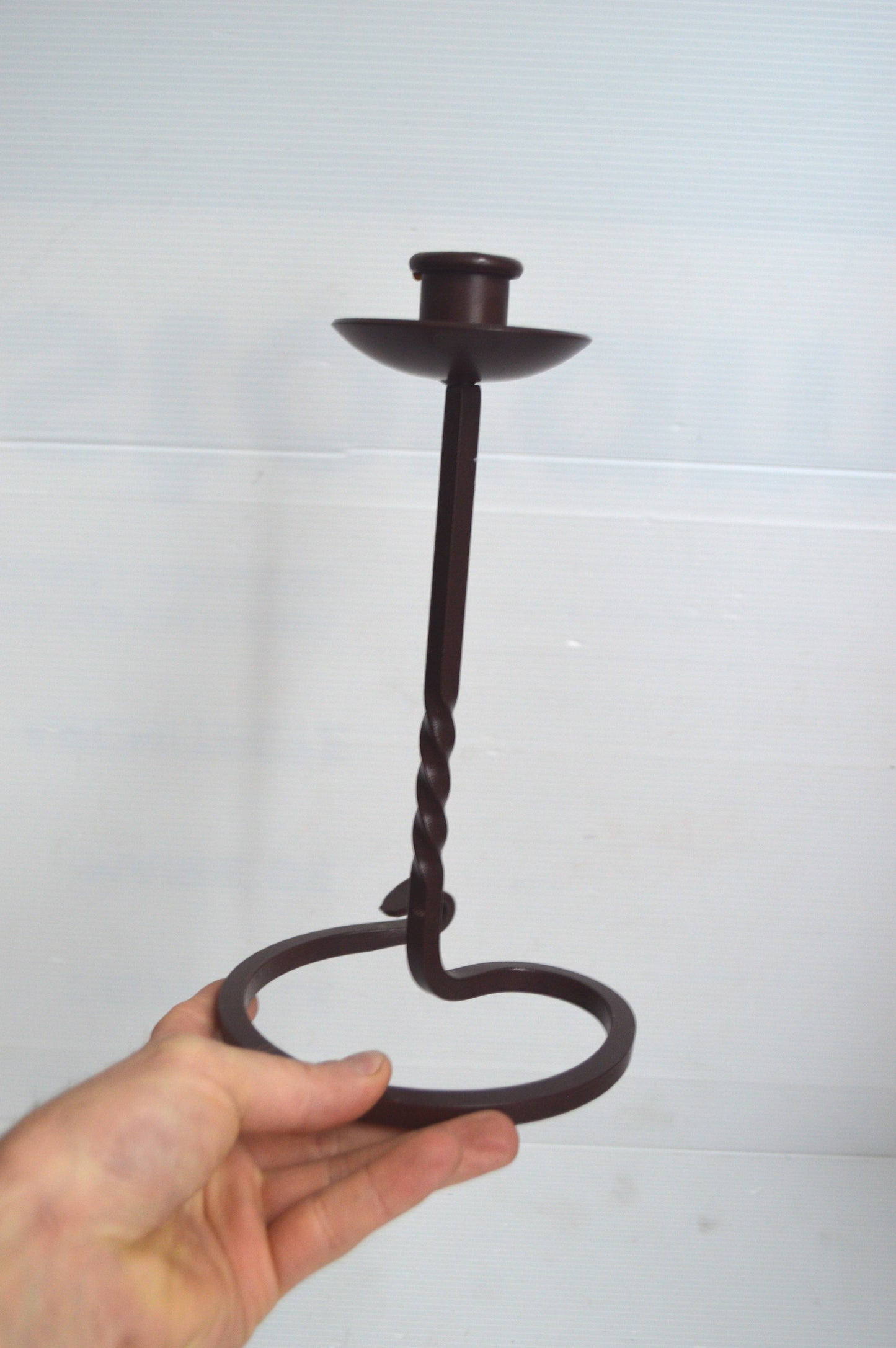 Bougeoir en fer forgé