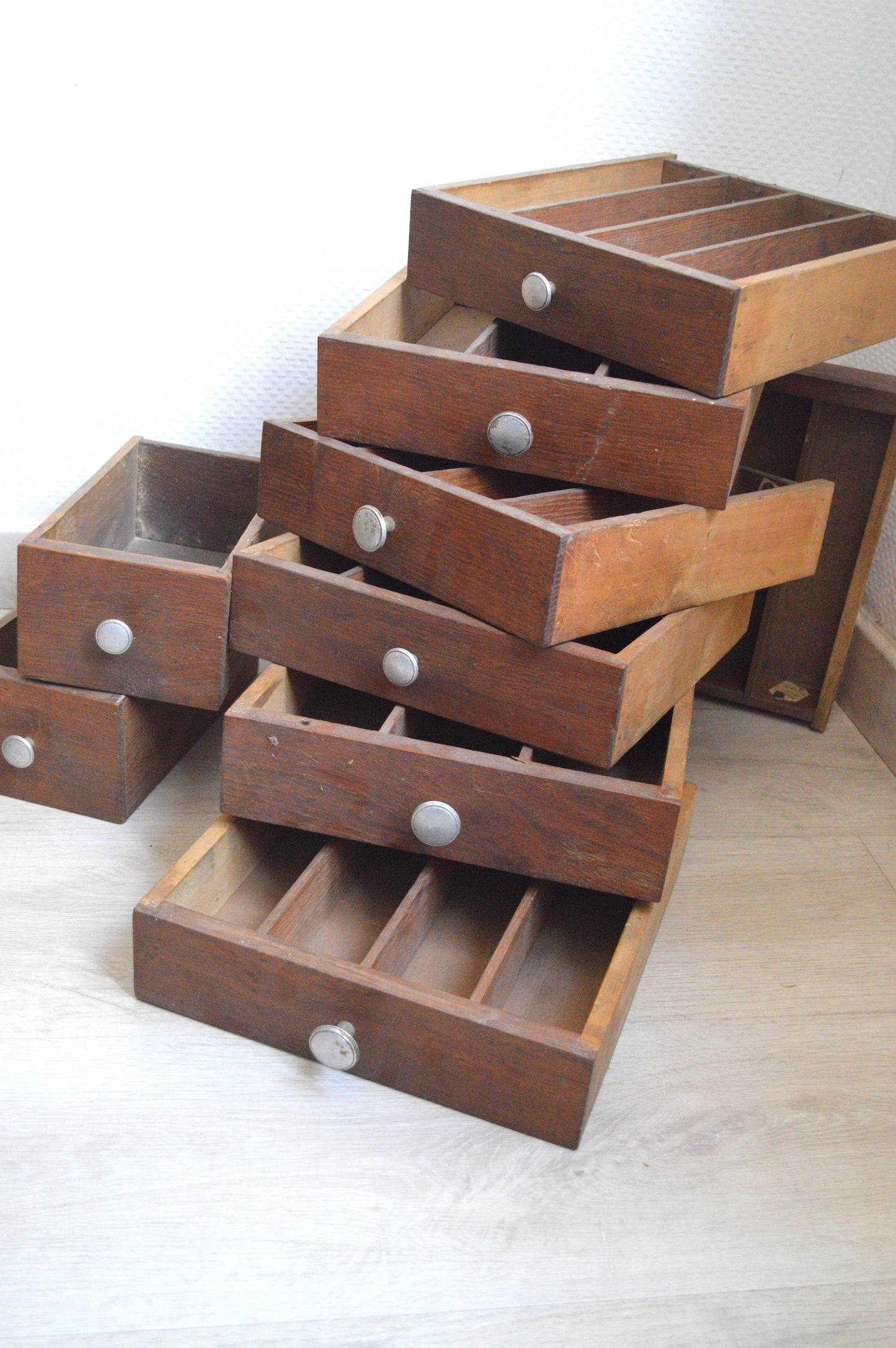 Ancien casier en bois