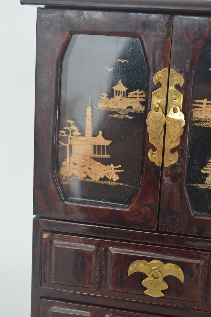 Ancien coffre à bijoux chinois
