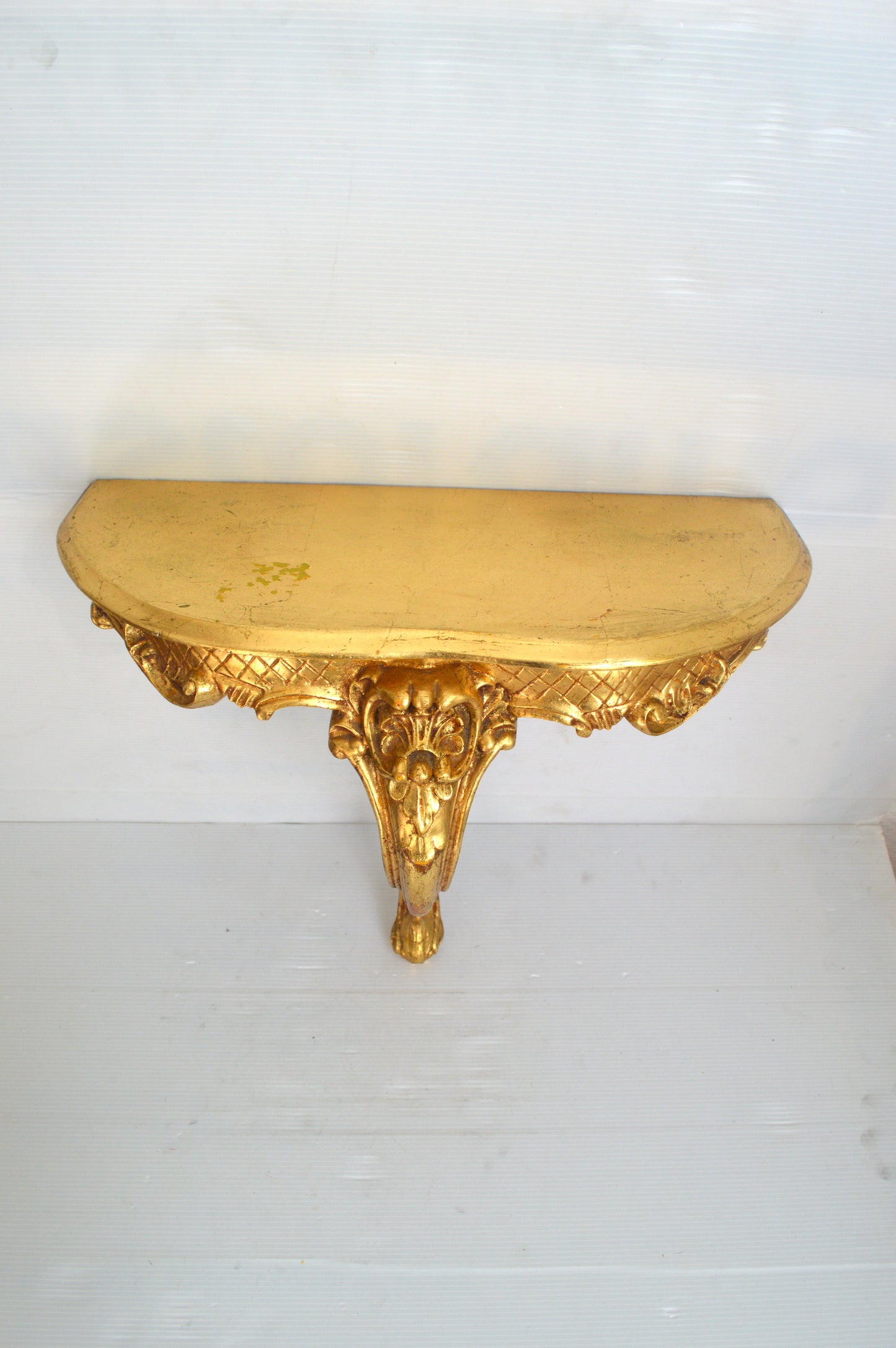 Console baroque dorée