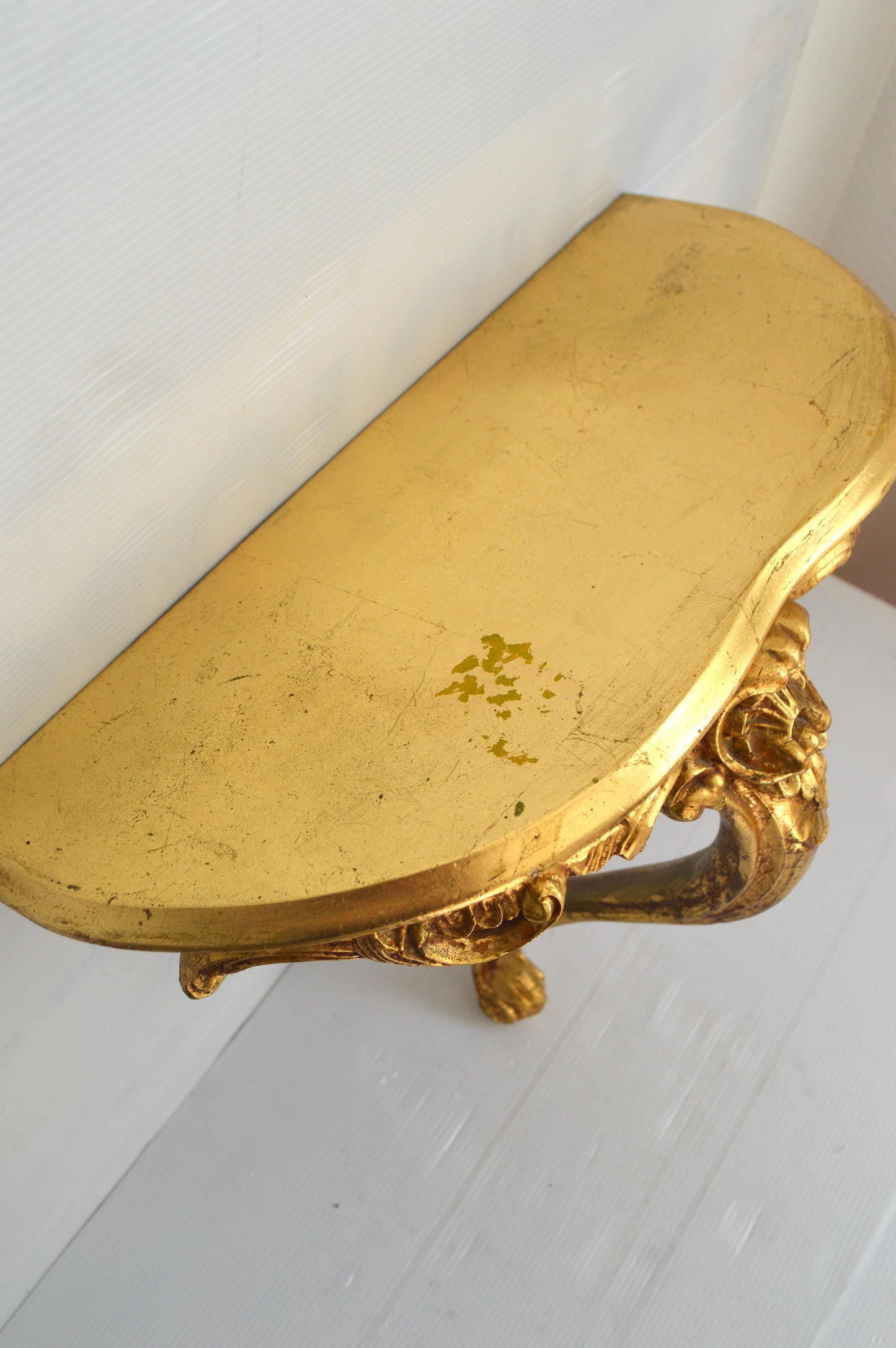 Console baroque dorée