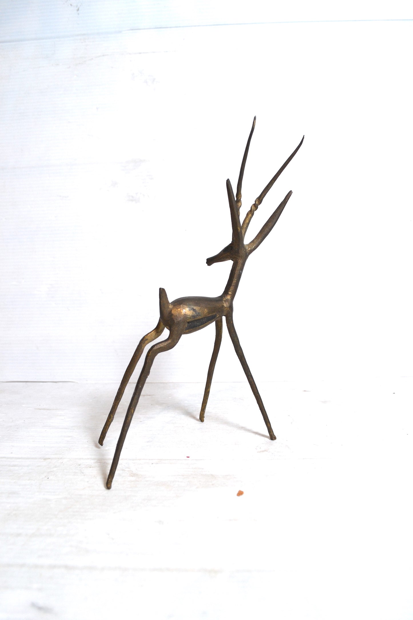 Gazelle en bronze