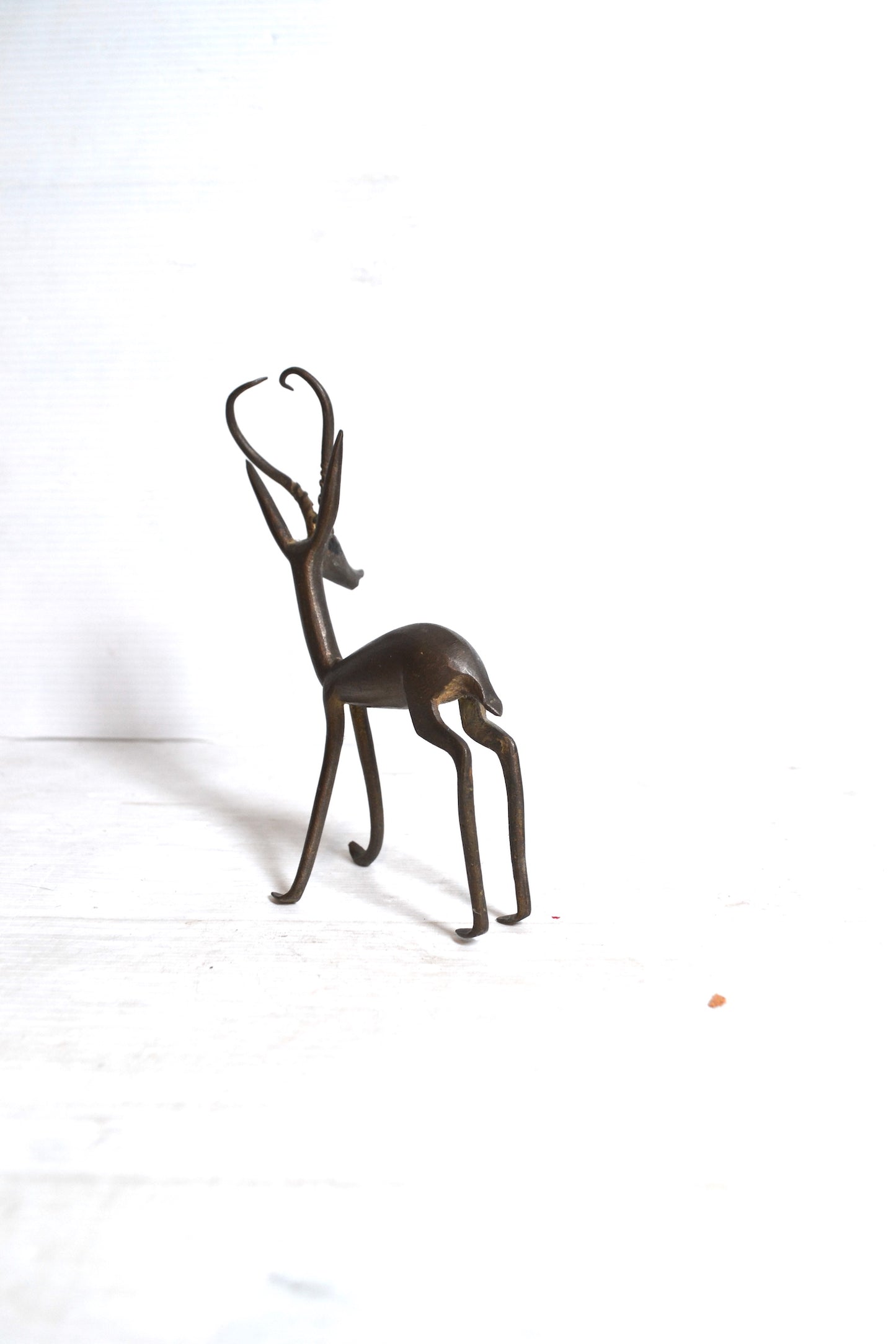 Gazelle en bronze