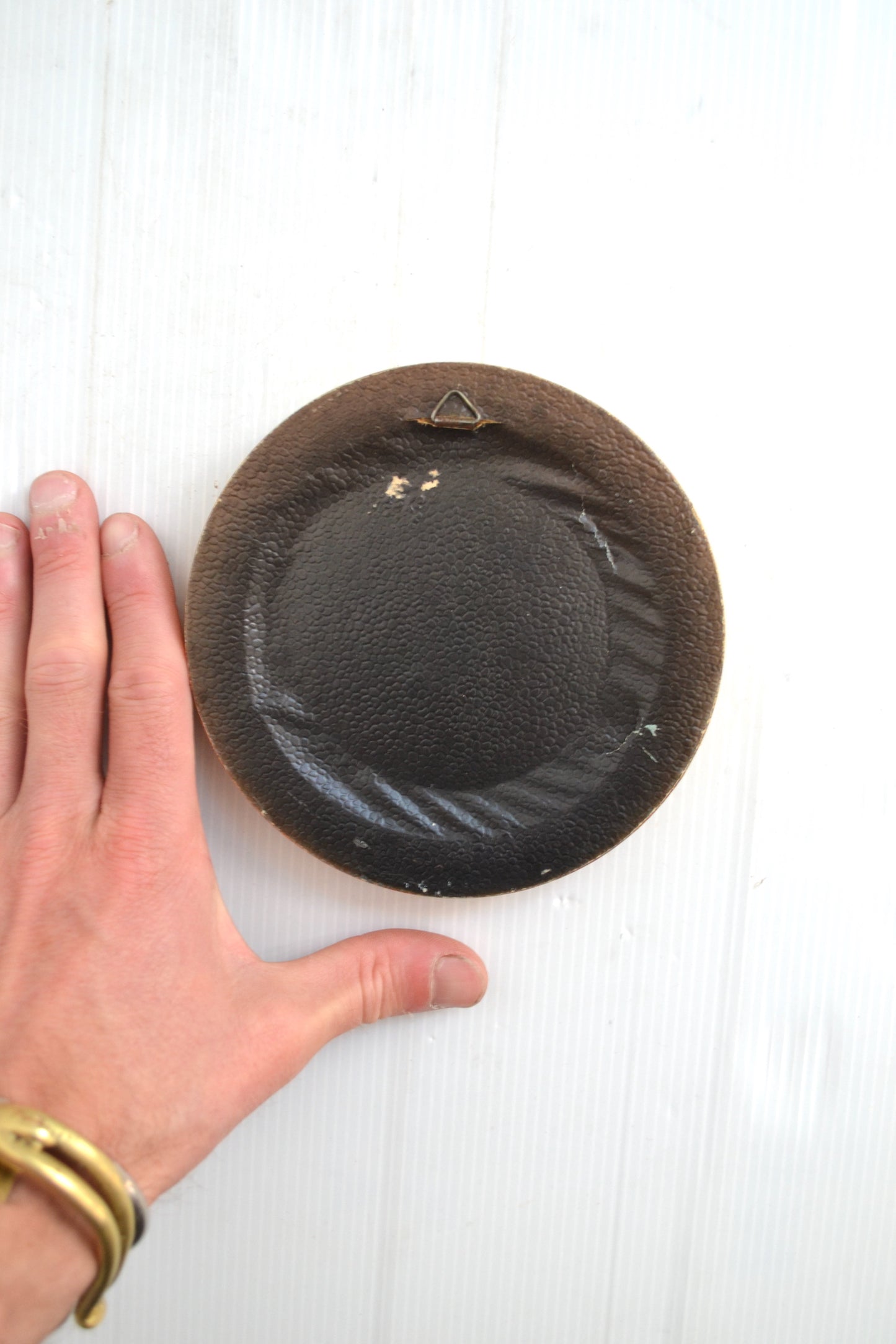 Cadre rond doré