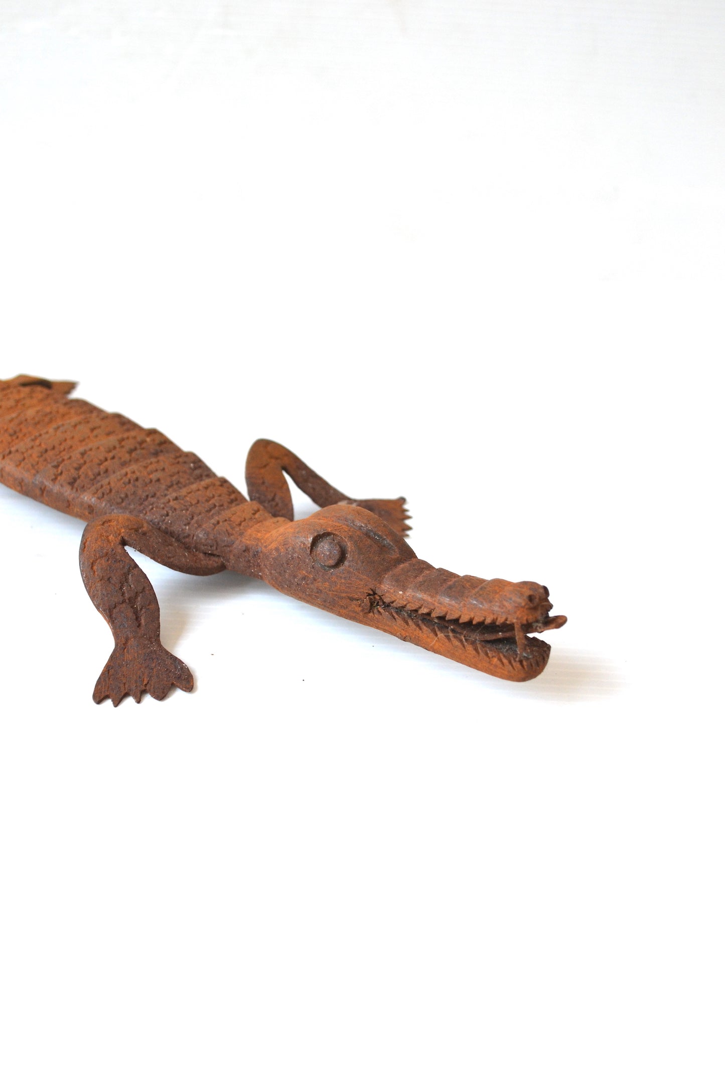Crocodile en fonte