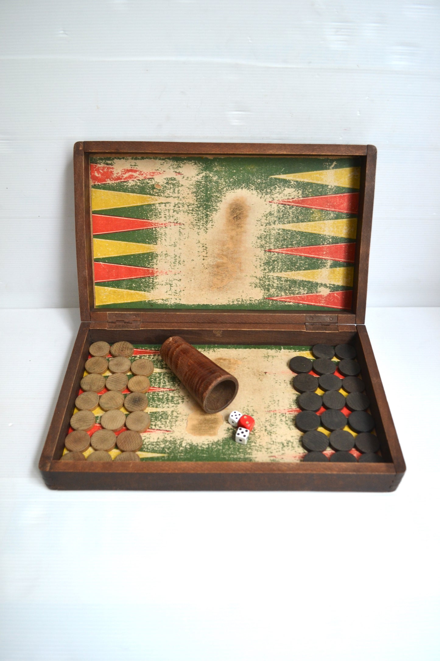 Jeu de Dames et Backgammon en bois