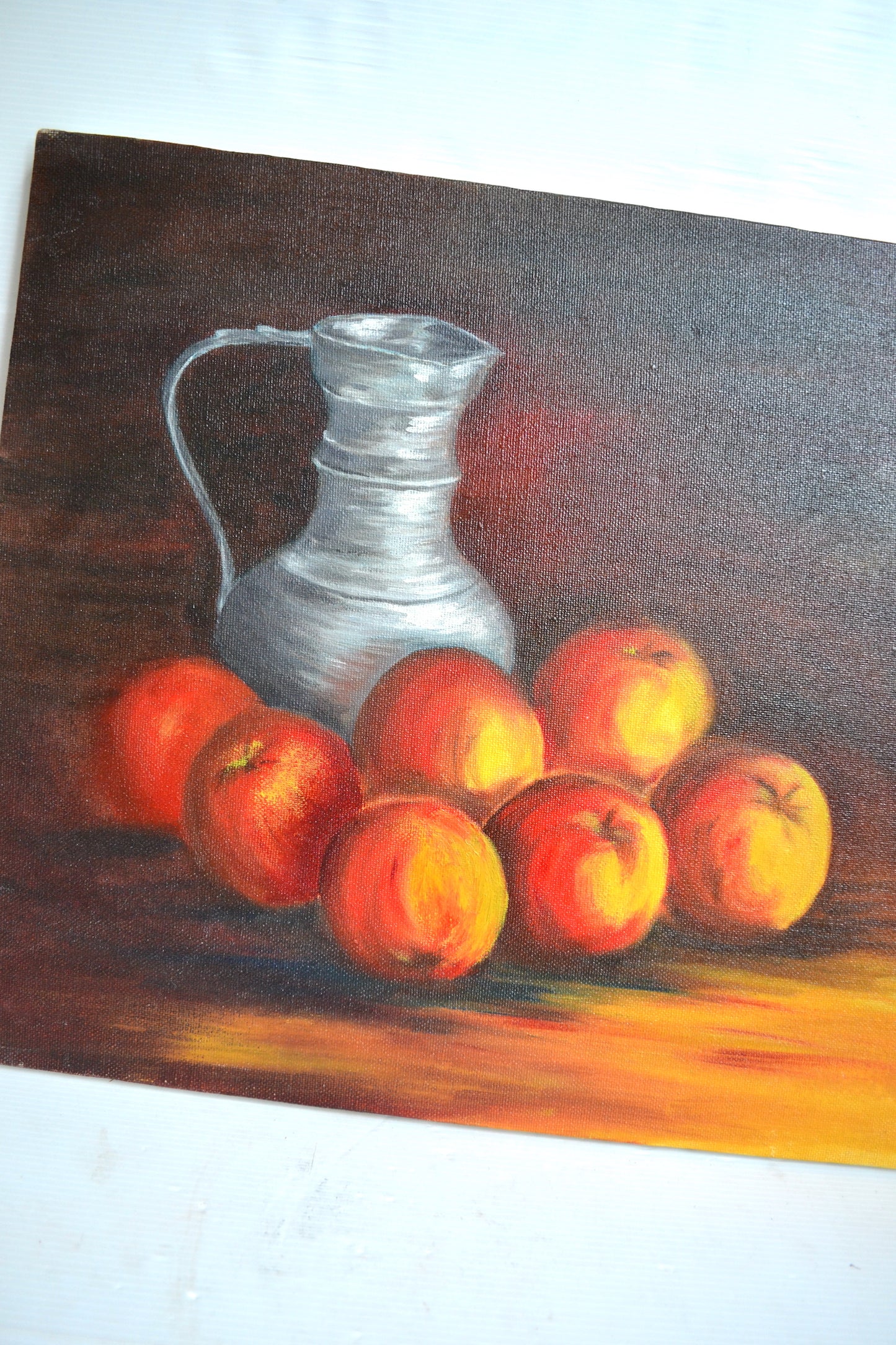 Huile sur toile nature morte