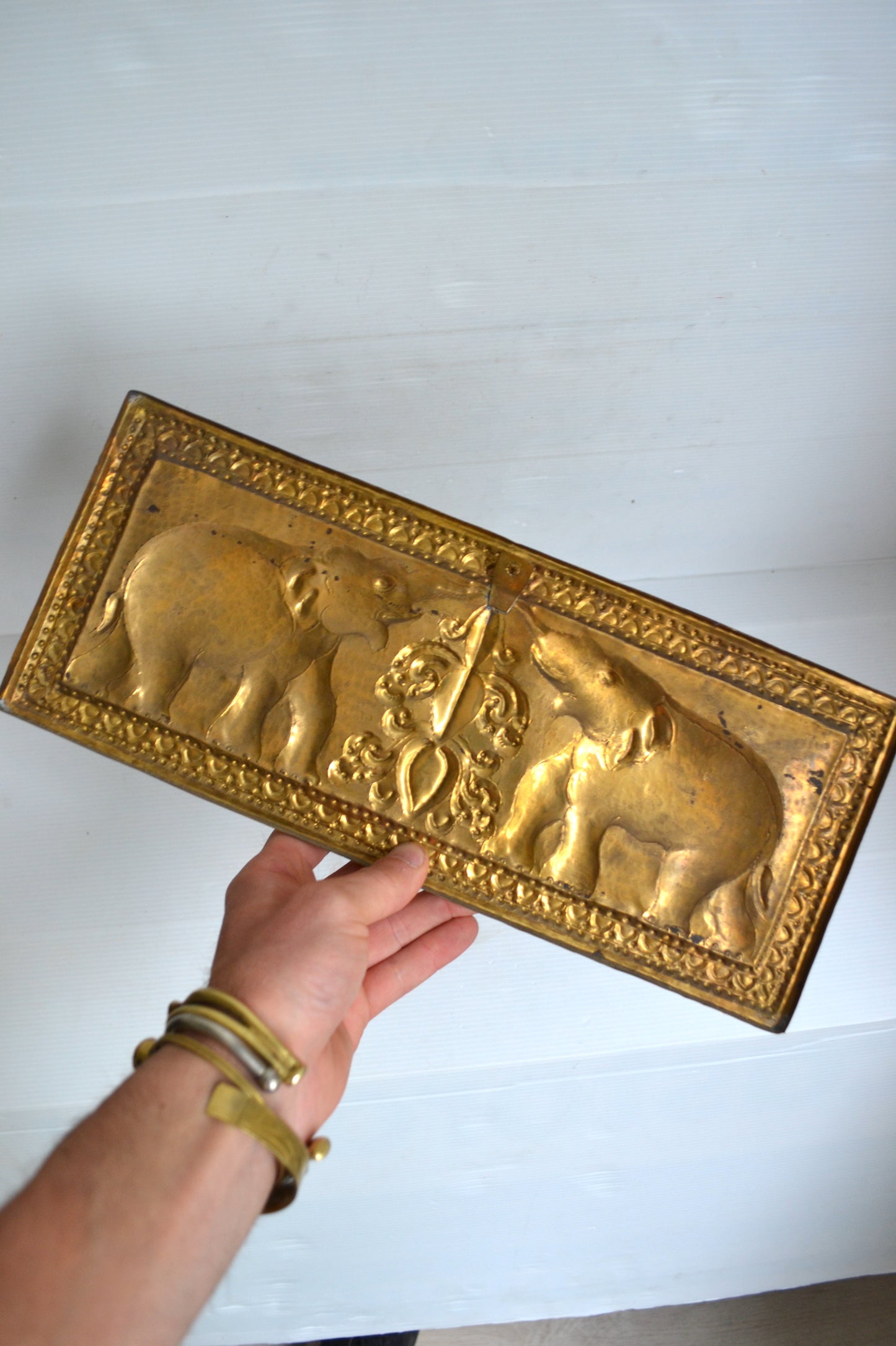 Plaque murale éléphants