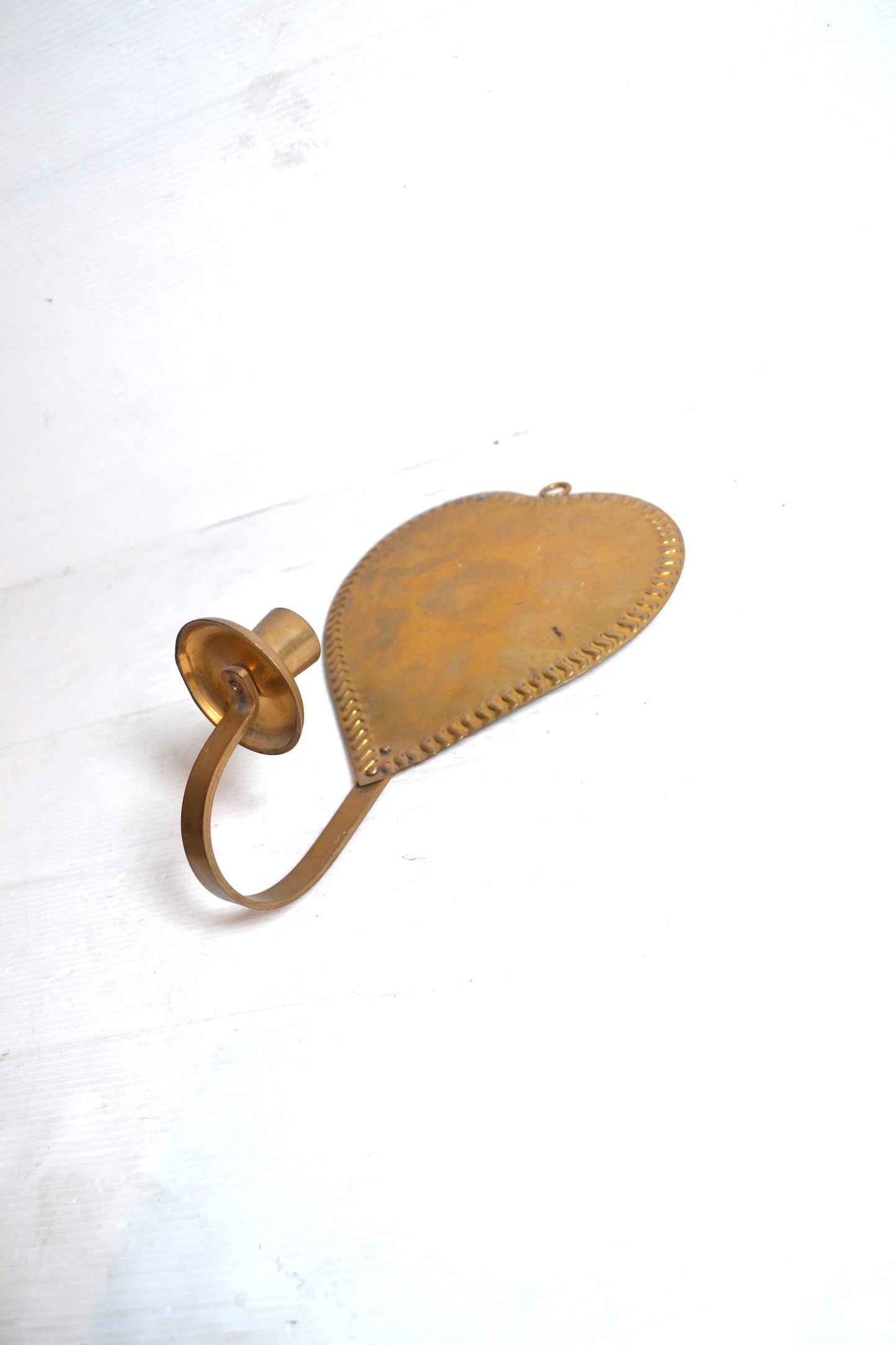 Bougeoir mural en laiton