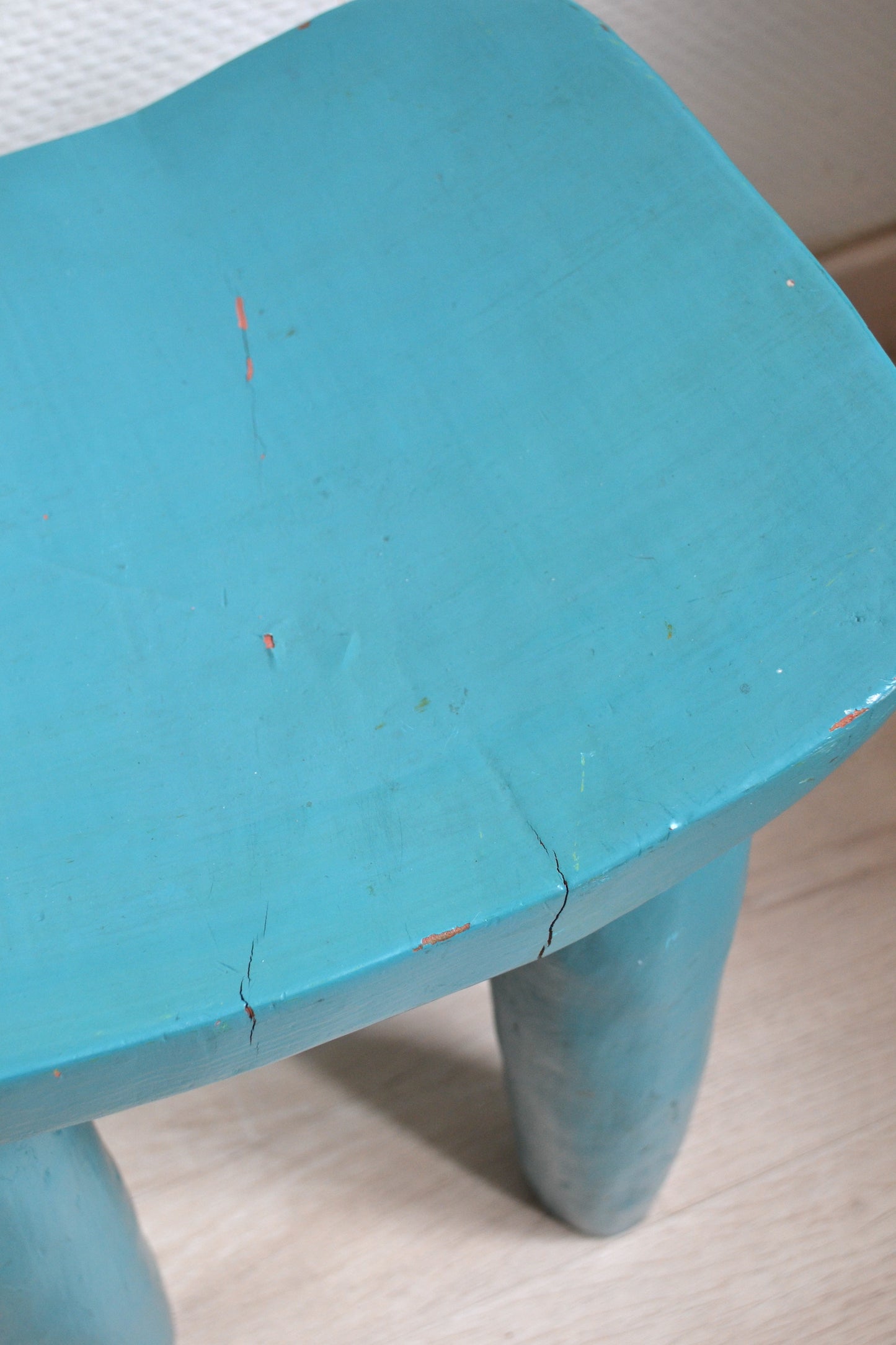 Tabouret du Bénin Jaune Azur