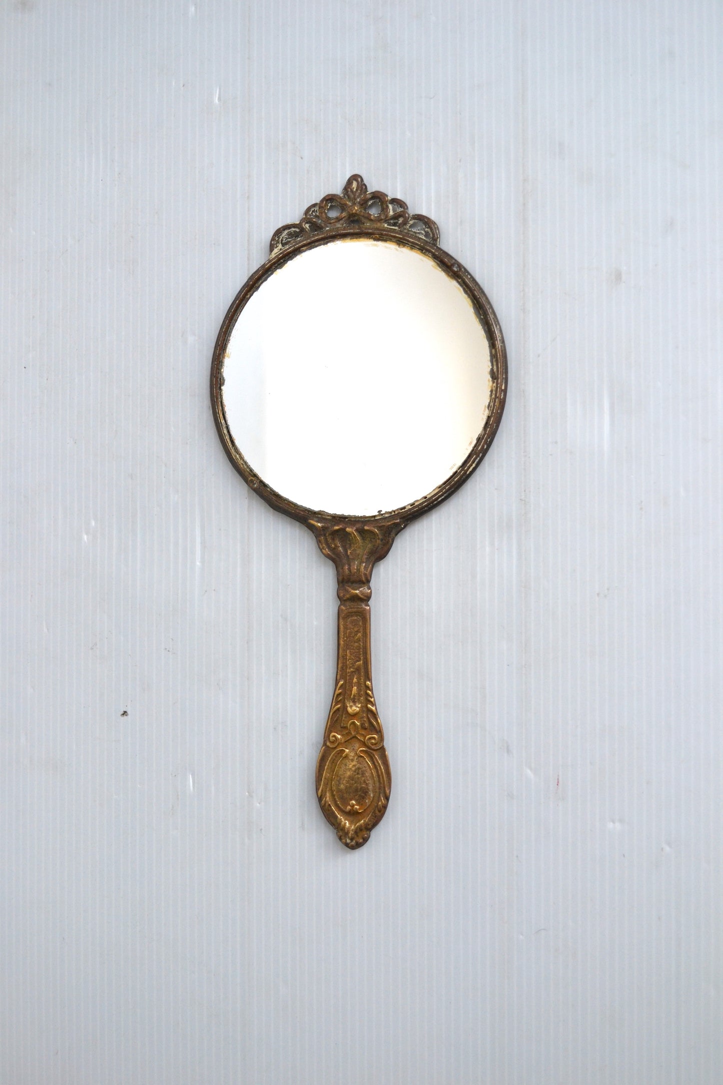 Miroir à main en bronze