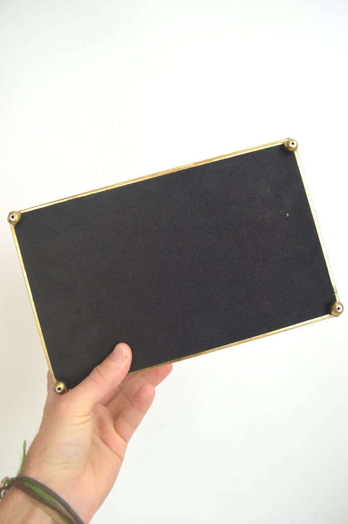 Grande boîte à bijoux dorée