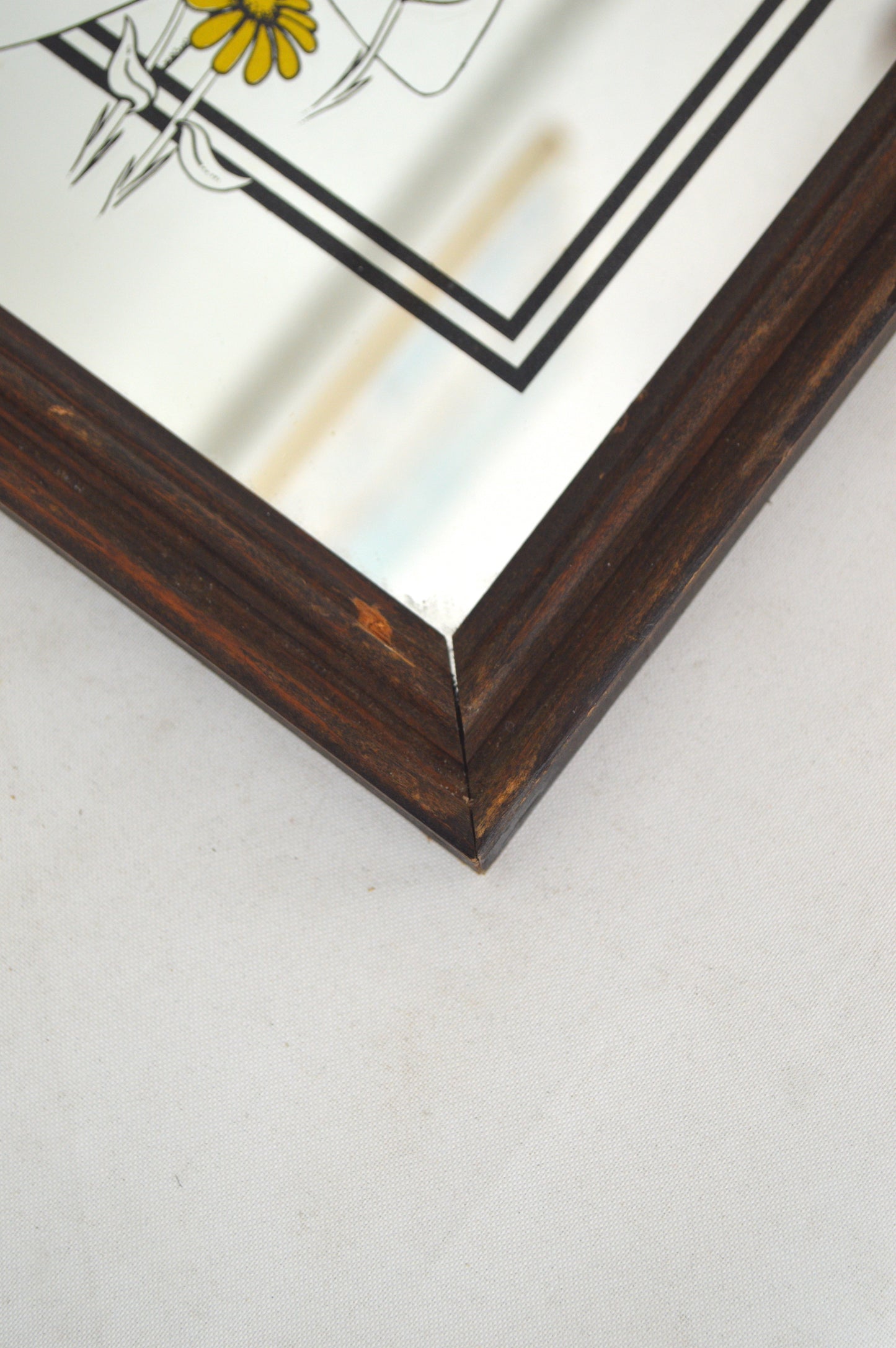 Miroir Sérigraphié La Femme à la marguerite