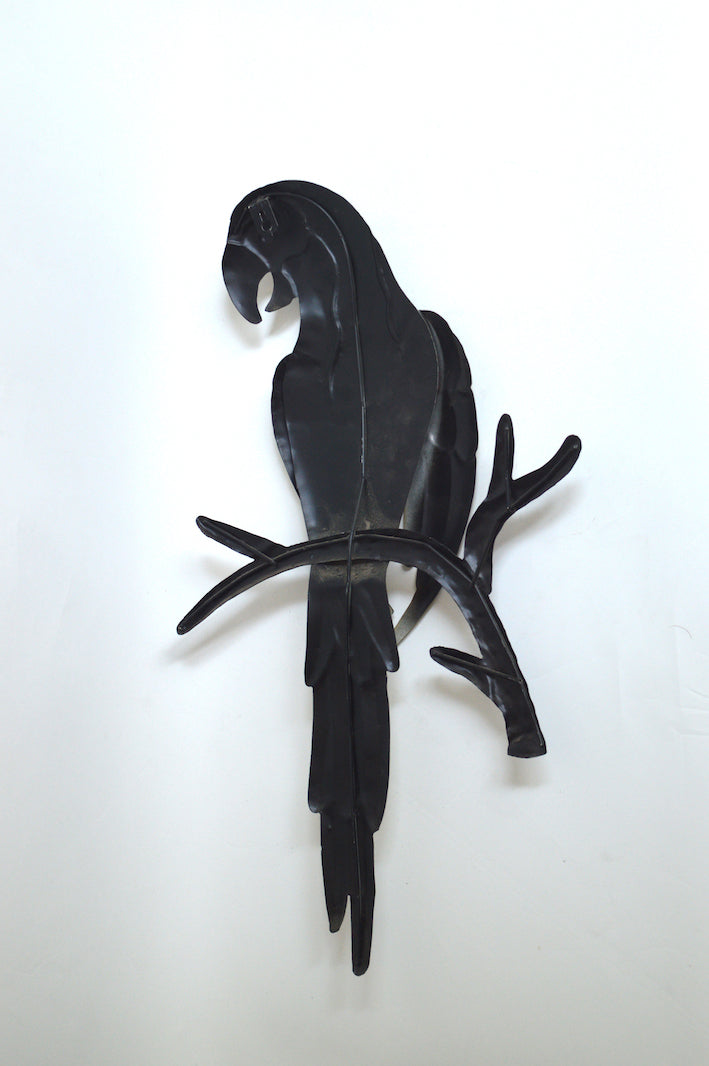 Perroquet décoratif en métal