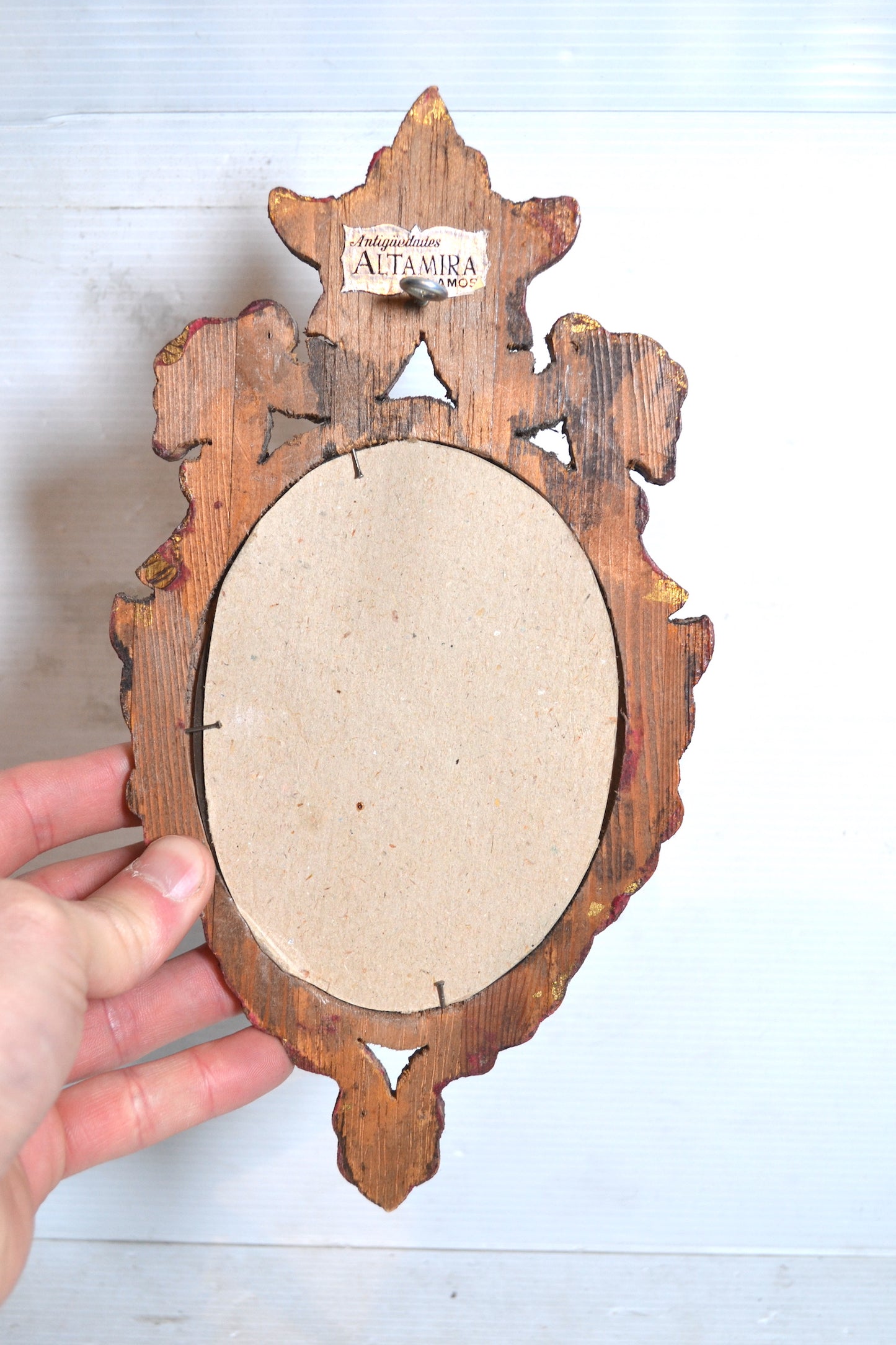 Miroir en bois doré