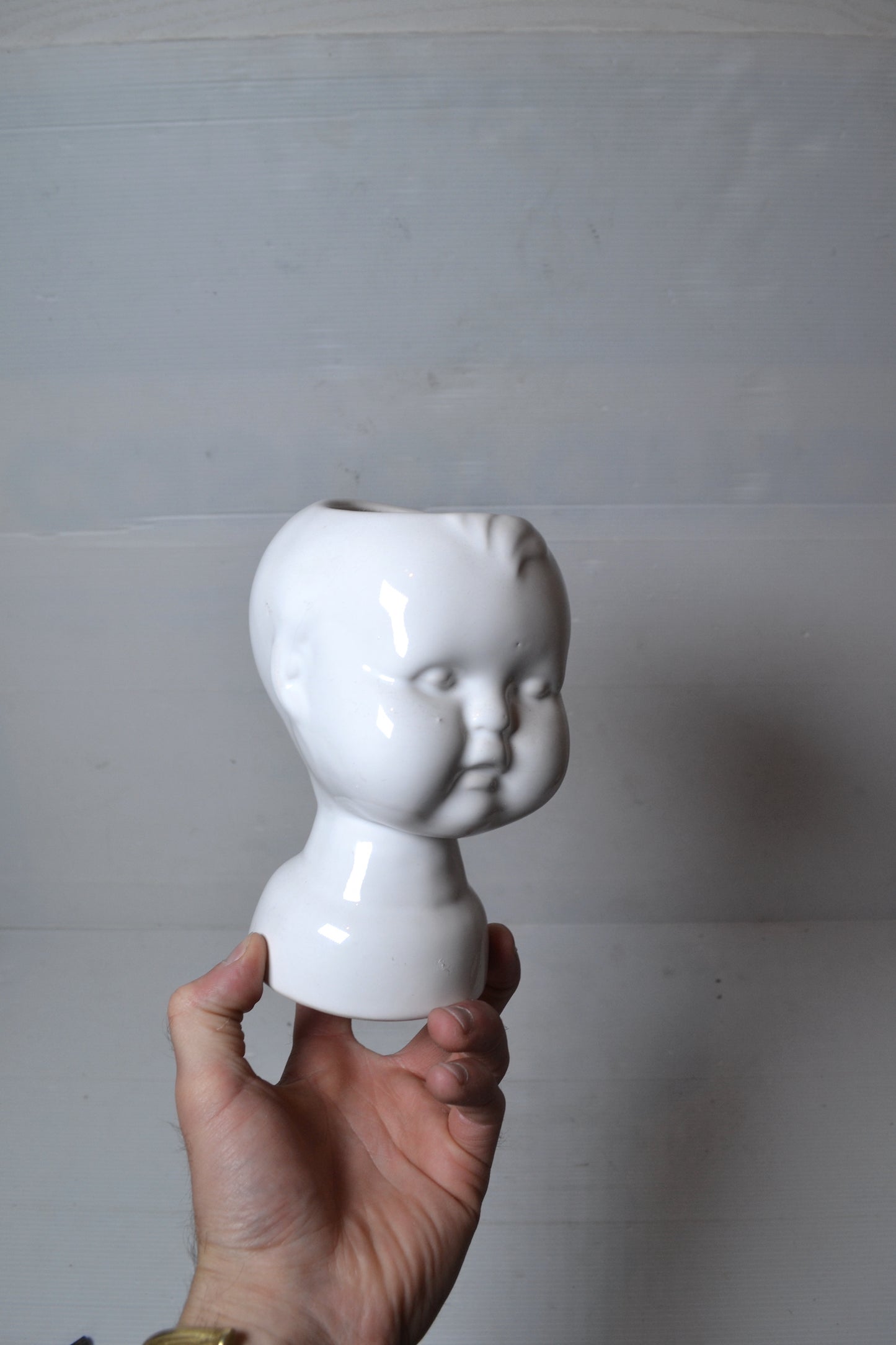 Cache-pot Tête de bébé