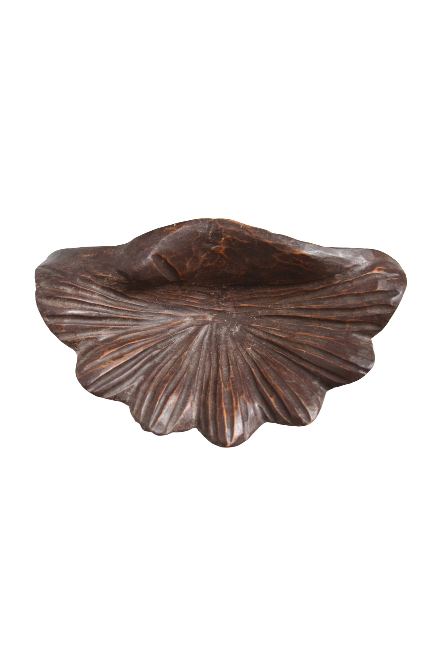 Vide-poches bénitier en bois sculpté