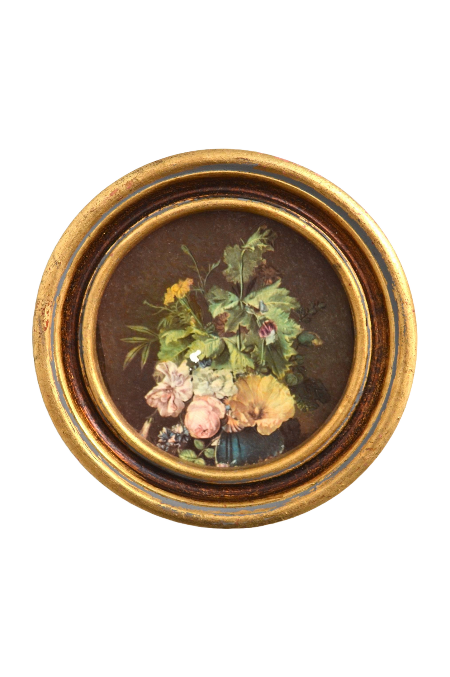 Cadre circulaire doré