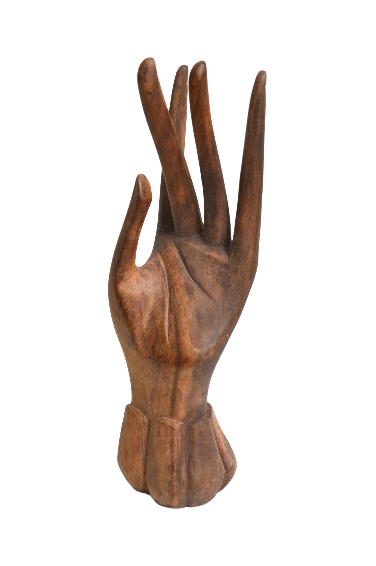 Main de Bouddha en bois