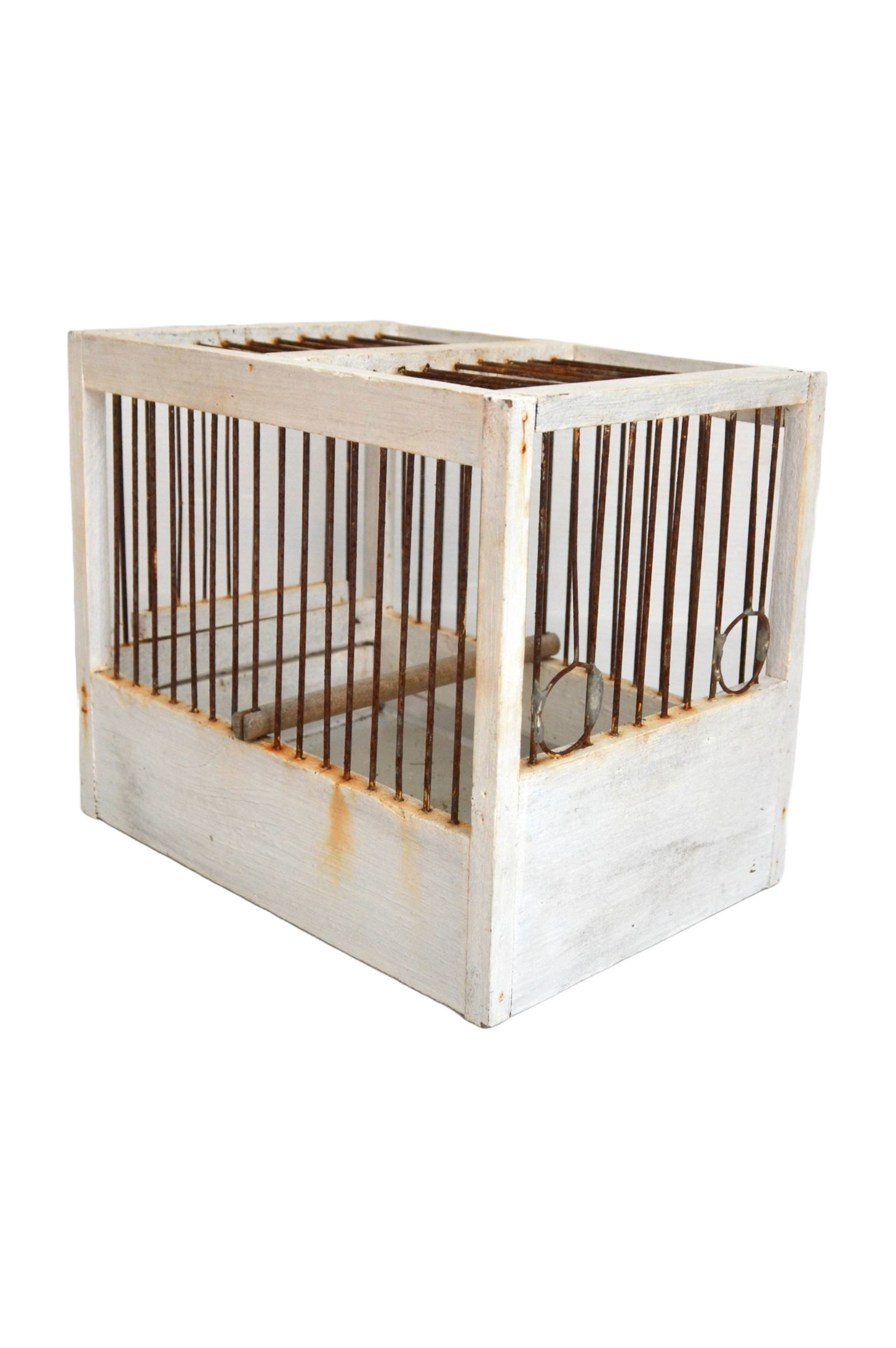 Cage à oiseaux blanche
