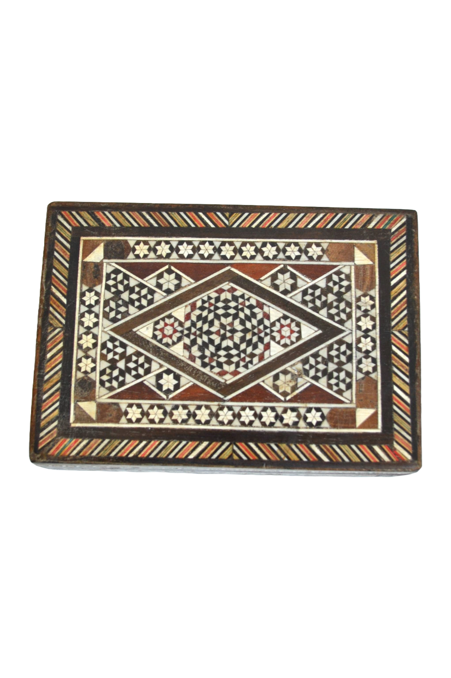 Boîte à bijoux en marqueterie