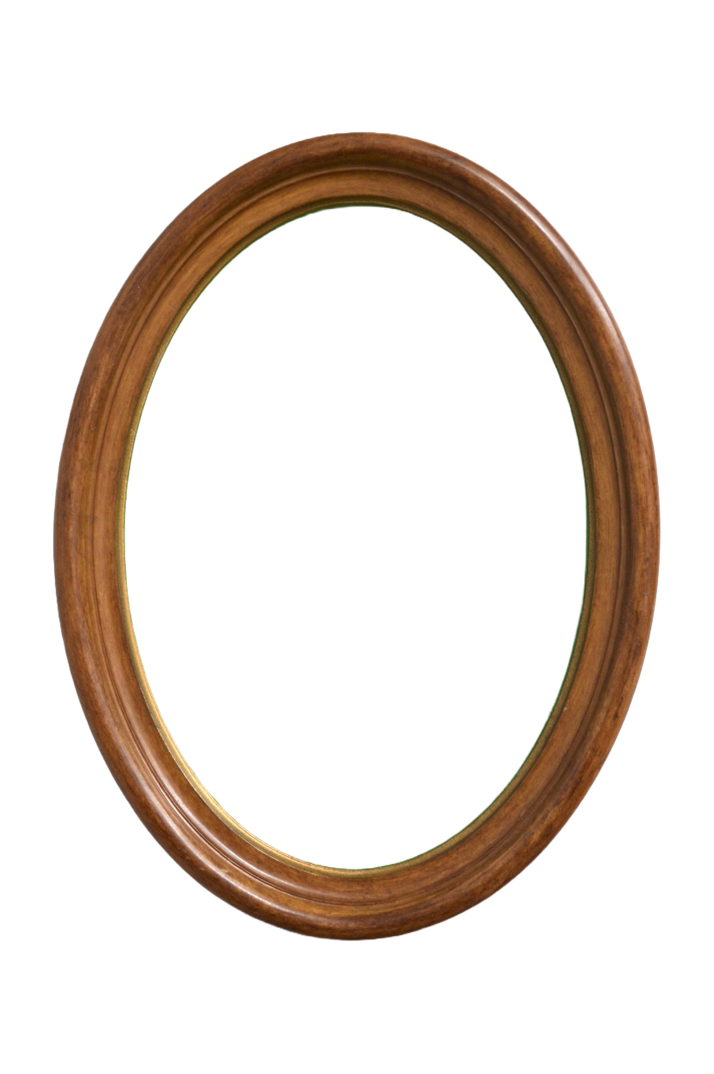 Cadre oval marron