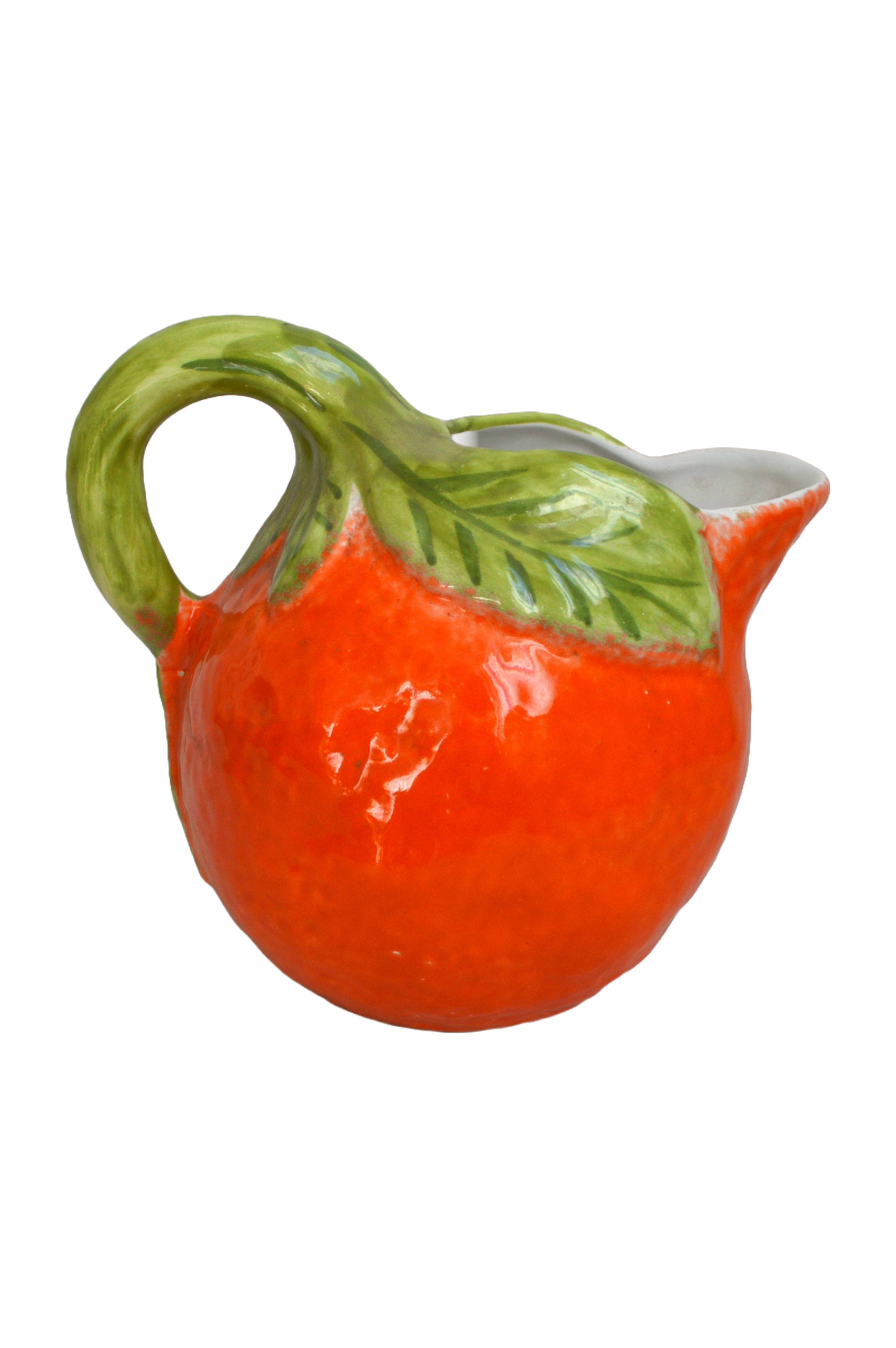 Pichet Orange en barbotine