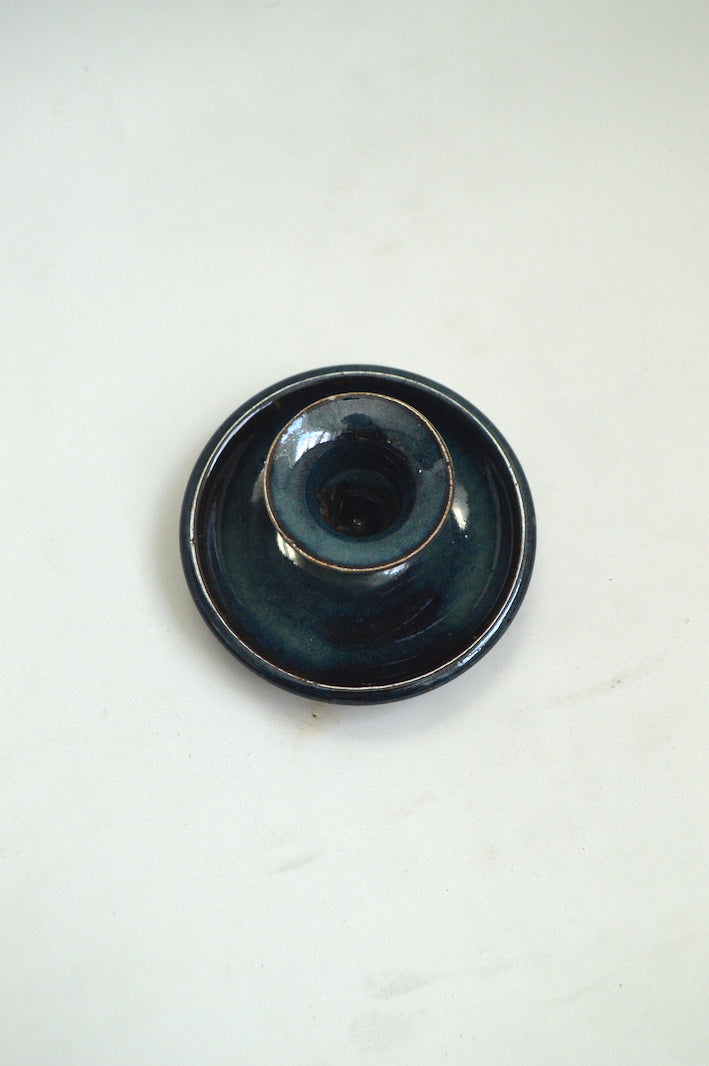 bougeoir bleu