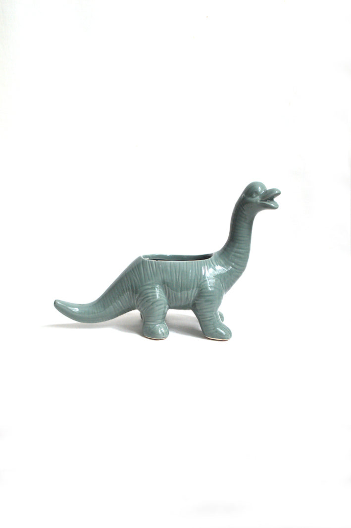 cache pot dinosaure