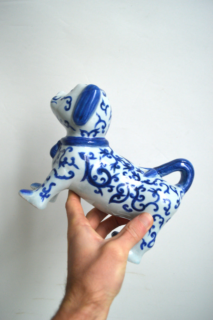 chien décoratif en porcelaine chinoise