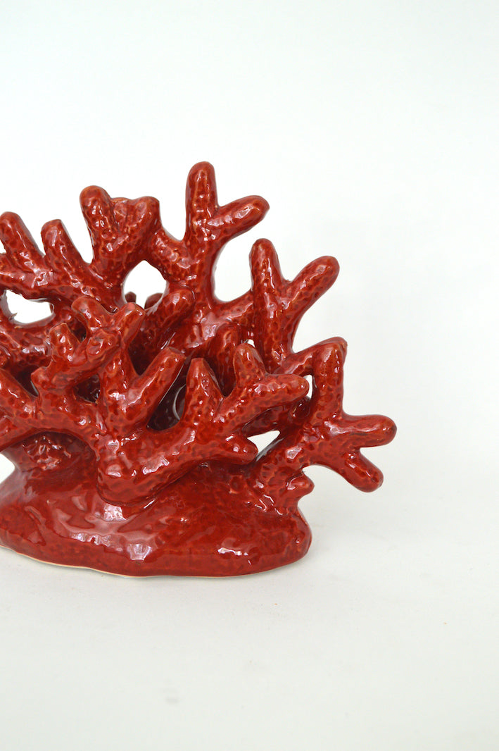 Corail rouge en céramique