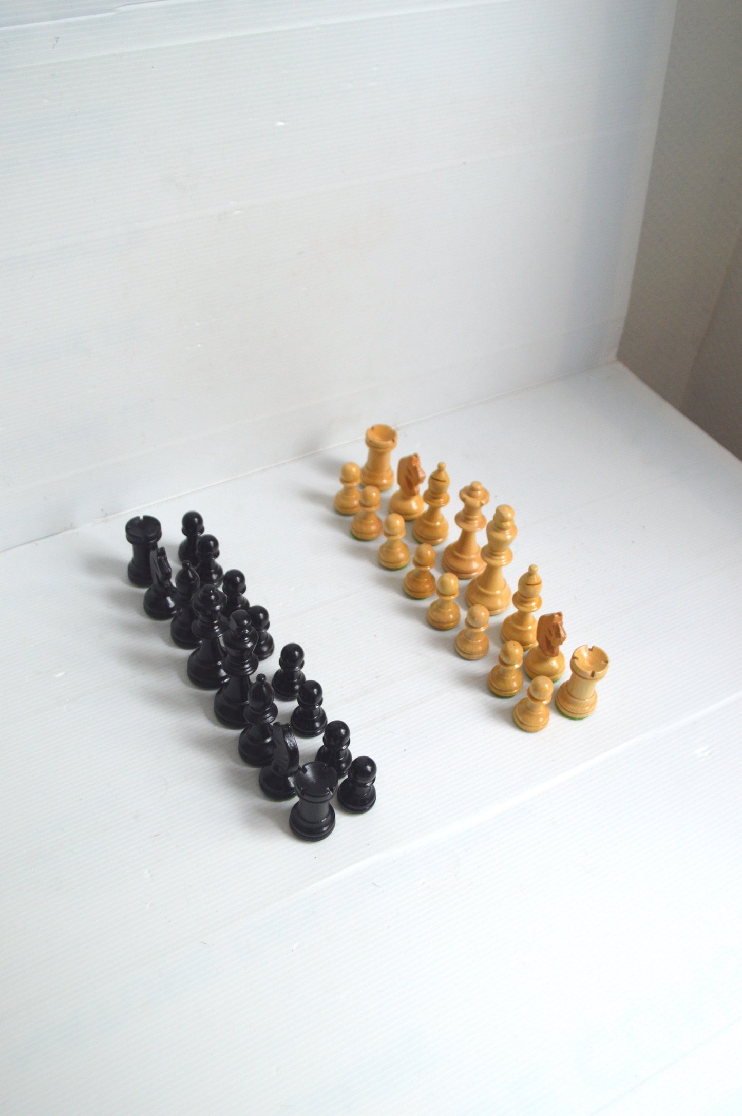 Pièces d'échecs en bois