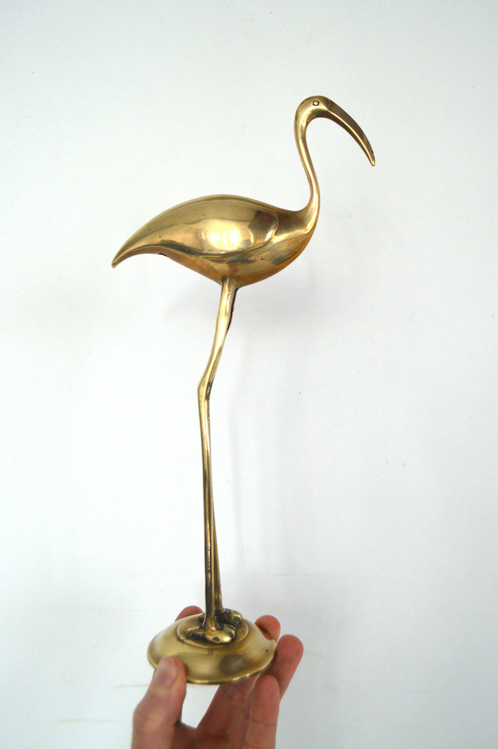 Flamant rose en laiton