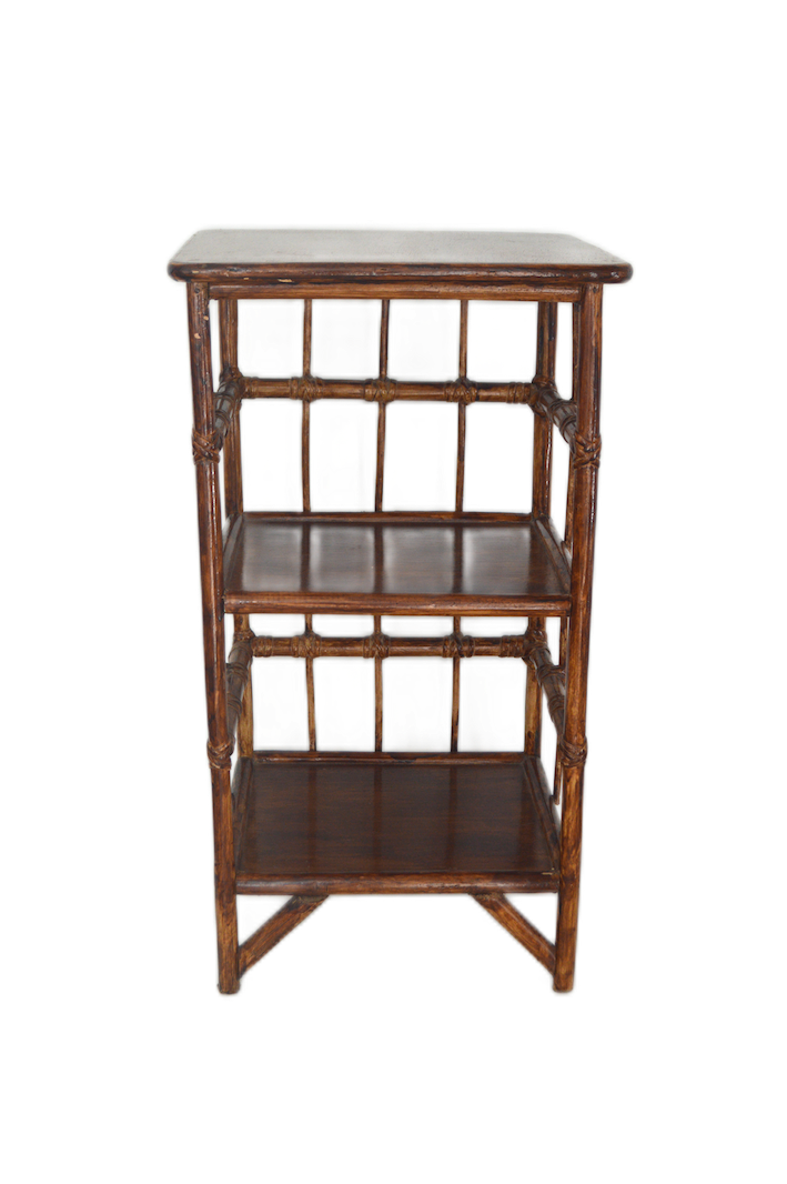 meuble chevet bibliothèque rotin