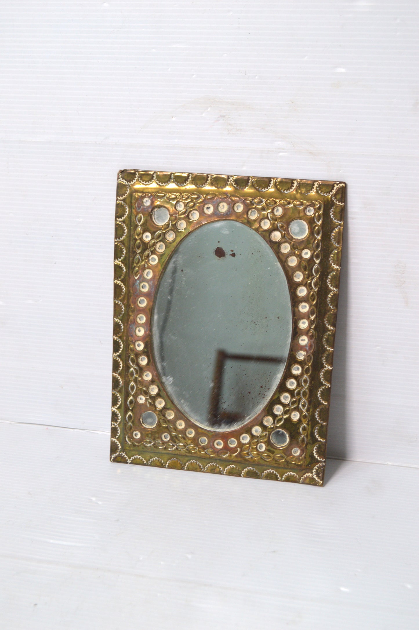 Miroir rectangulaire doré